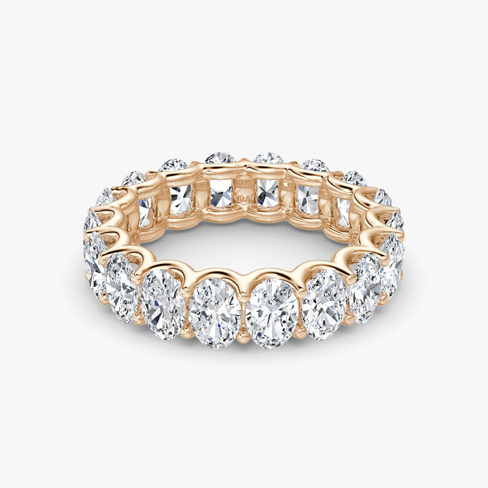 The Eternity Band | Oval | 14k | Rose Gold | bandStyle: full | caratWeight: 4.5ct