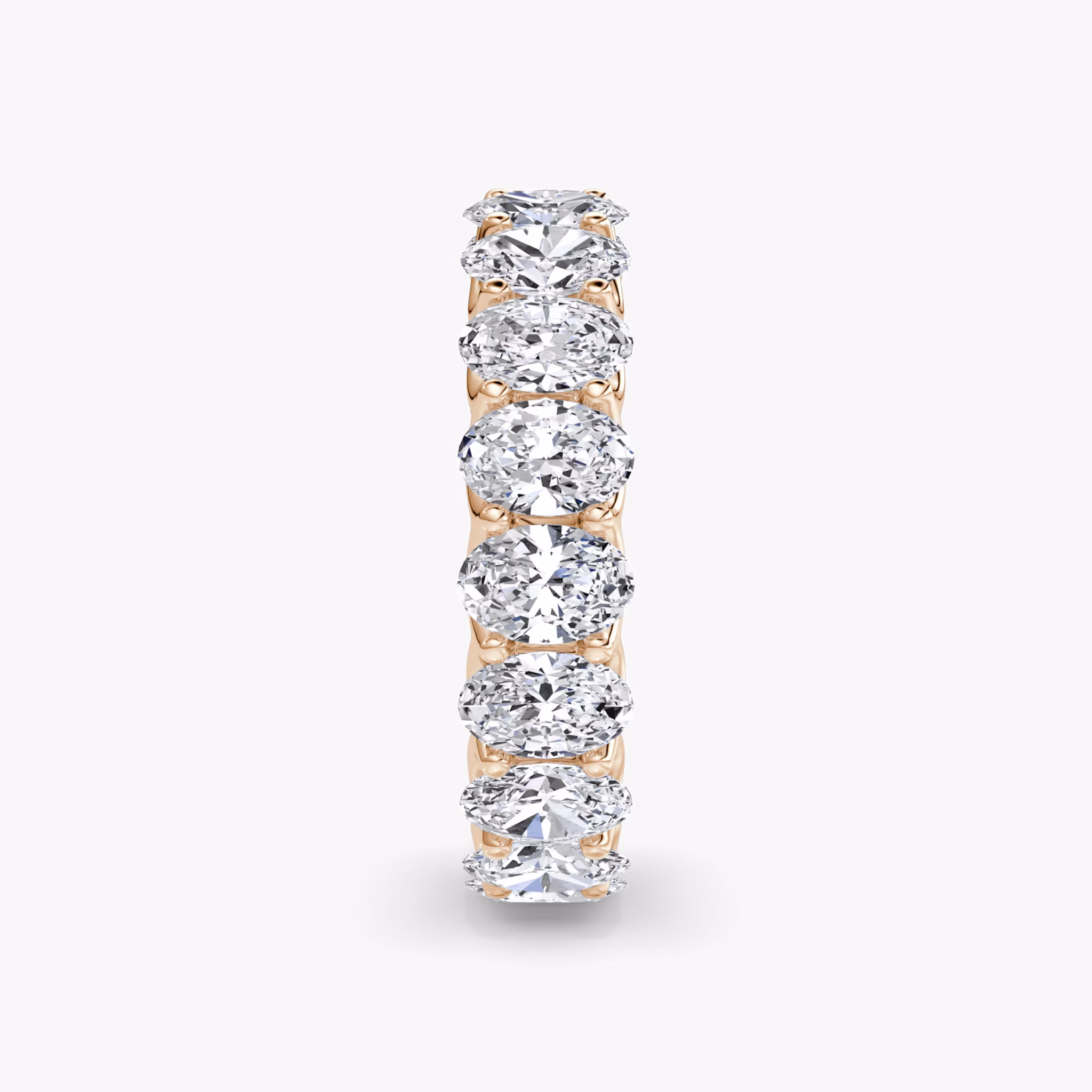 The Eternity Band | Oval | 14k | Rose Gold | bandStyle: full | caratWeight: 4.5ct