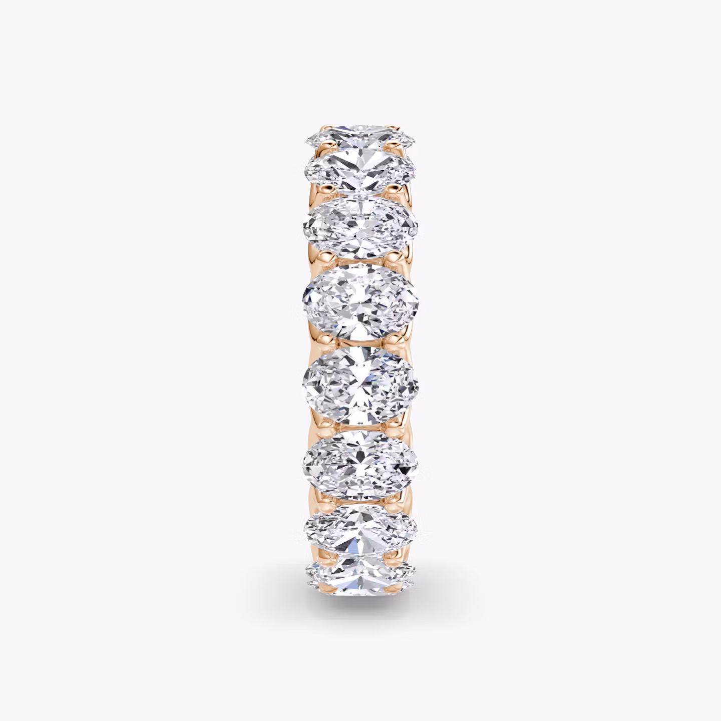 The Eternity Band | Oval | 14k | Rose Gold | bandStyle: full | caratWeight: 4.5ct