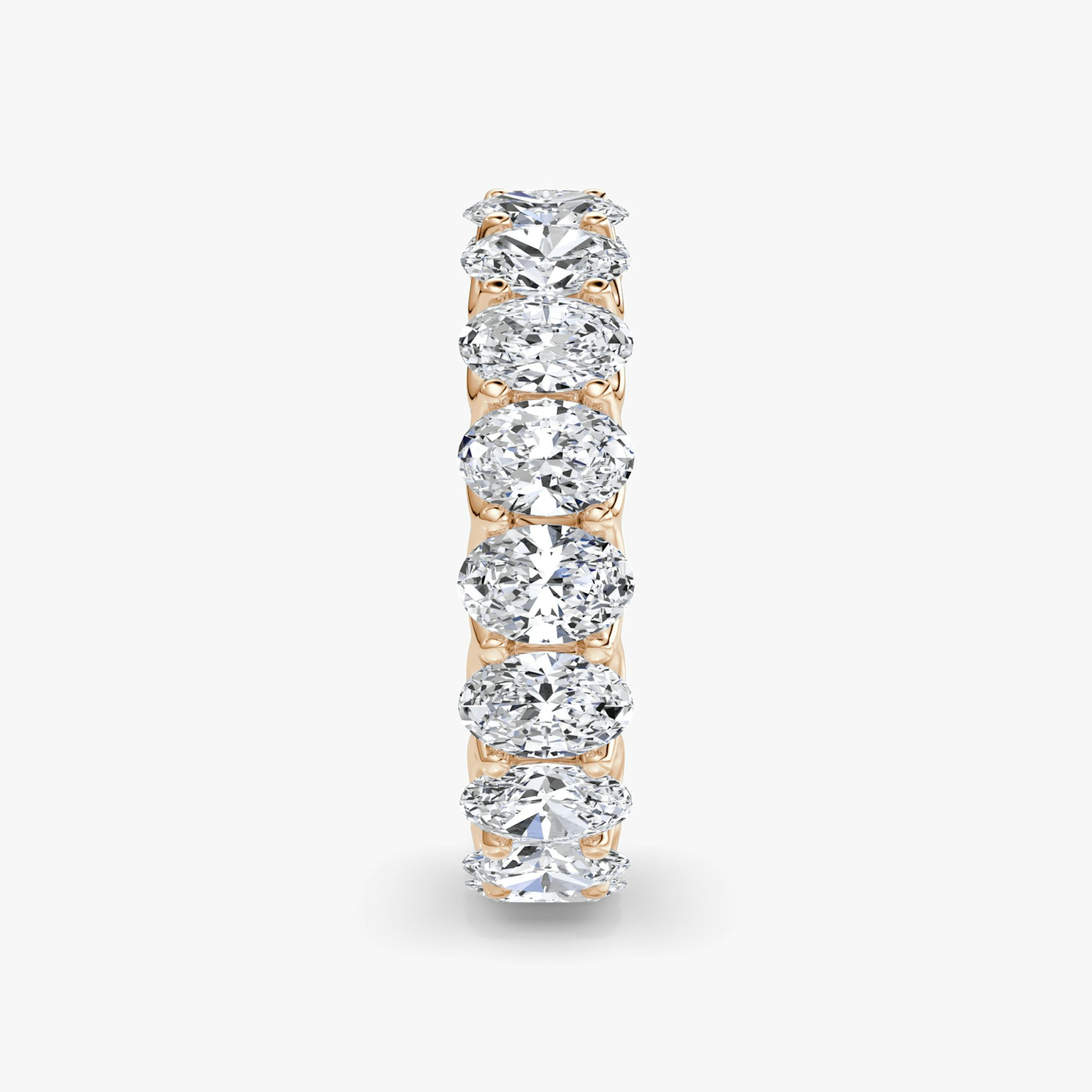 The Eternity Band | Oval | 14k | Rose Gold | bandStyle: full | caratWeight: 4.5ct