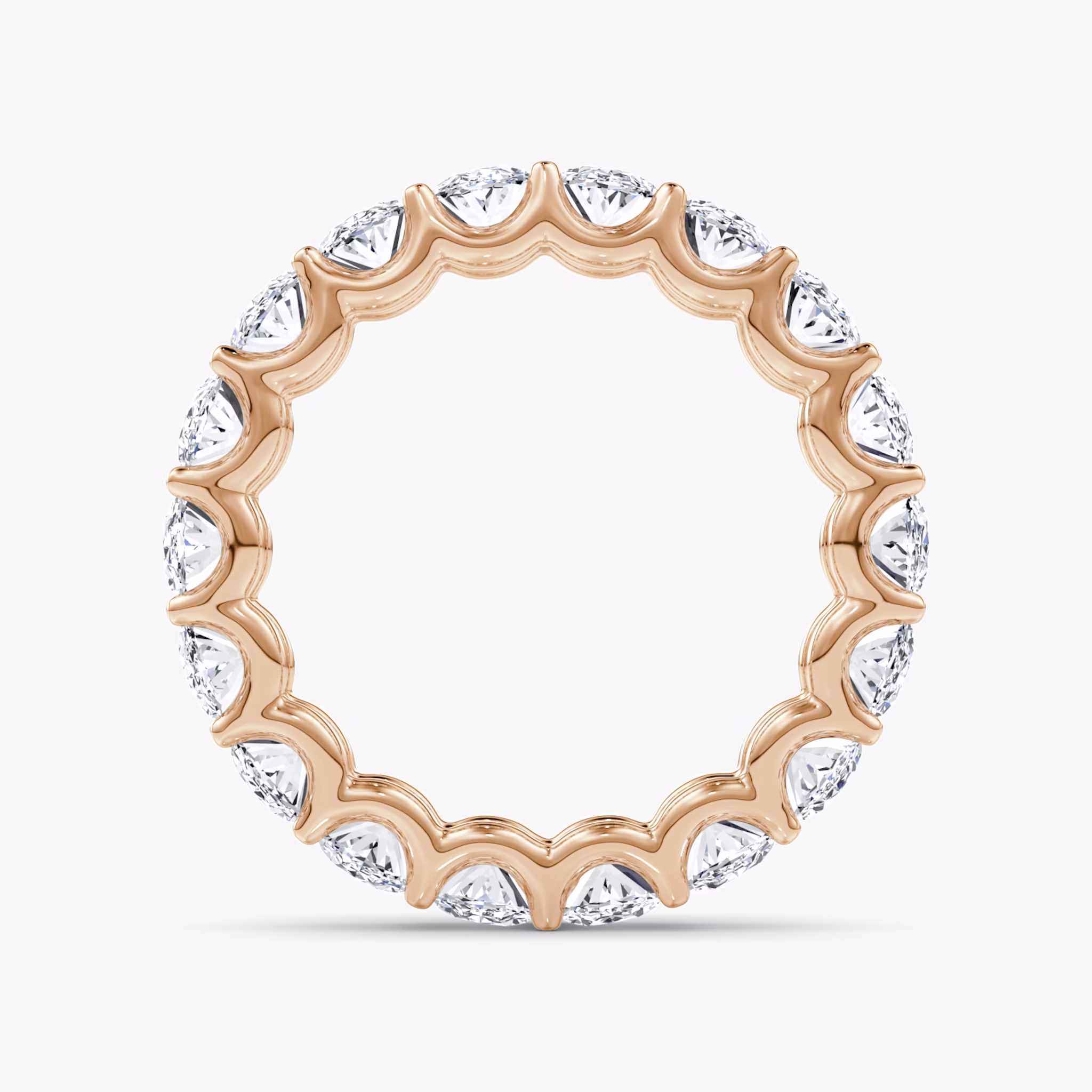 The Eternity Band | Oval | 14k | Rose Gold | bandStyle: full | caratWeight: 4.5ct