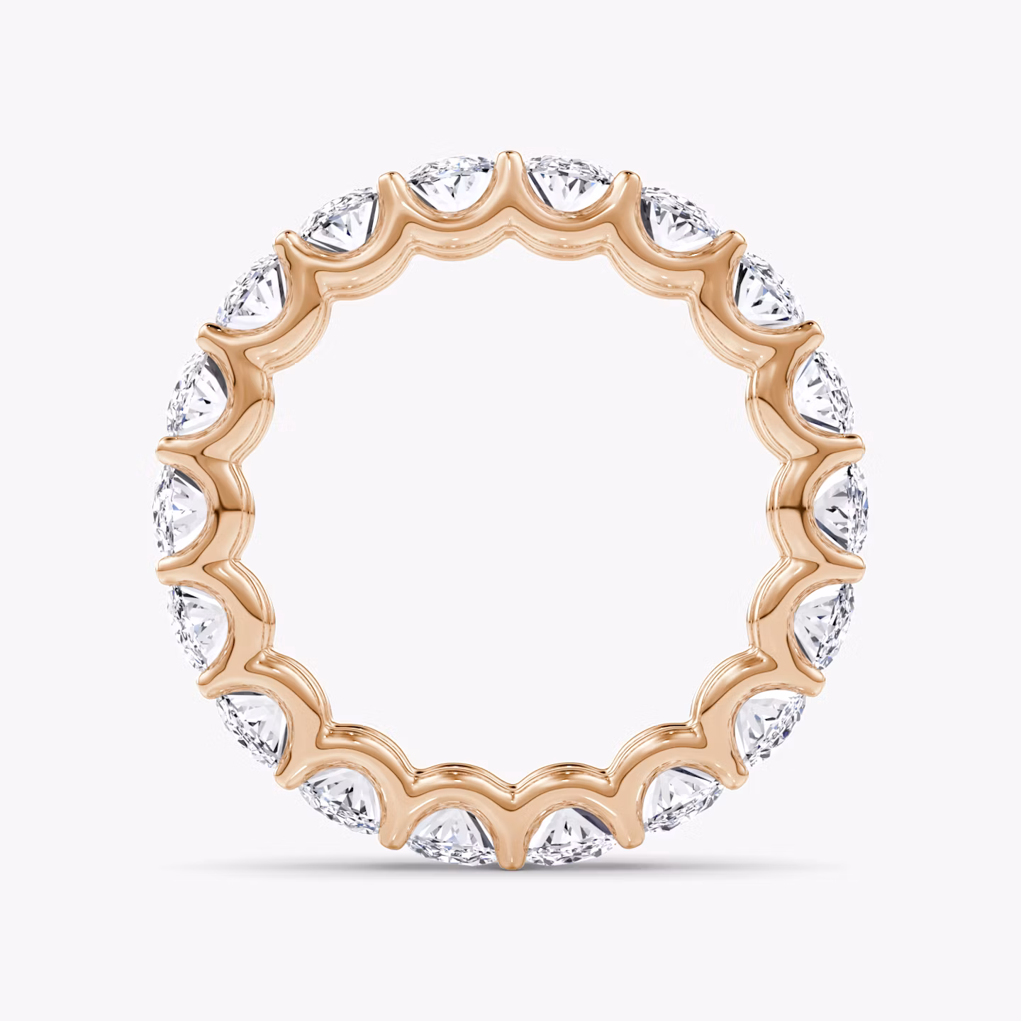 The Eternity Band | Oval | 14k | Rose Gold | bandStyle: full | caratWeight: 4.5ct