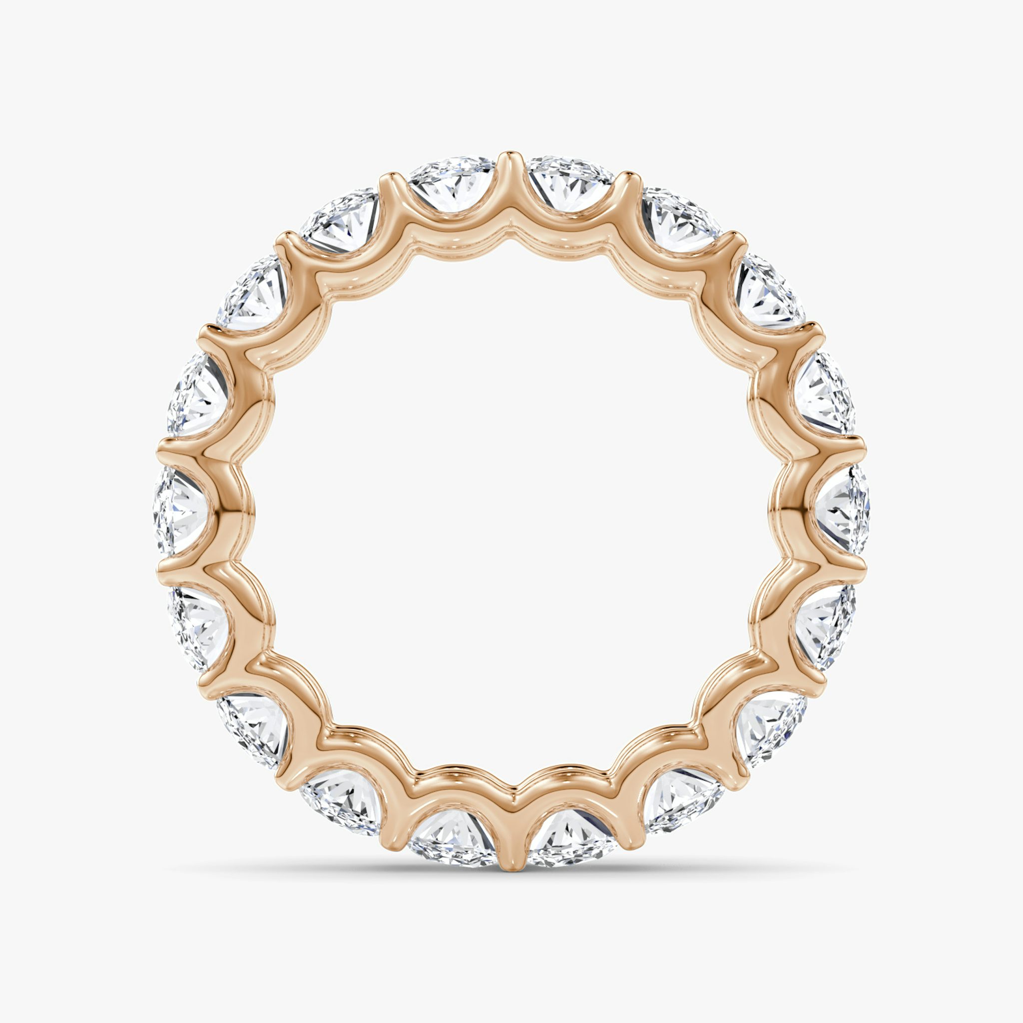The Eternity Band | Oval | 14k | Rose Gold | bandStyle: full | caratWeight: 4.5ct