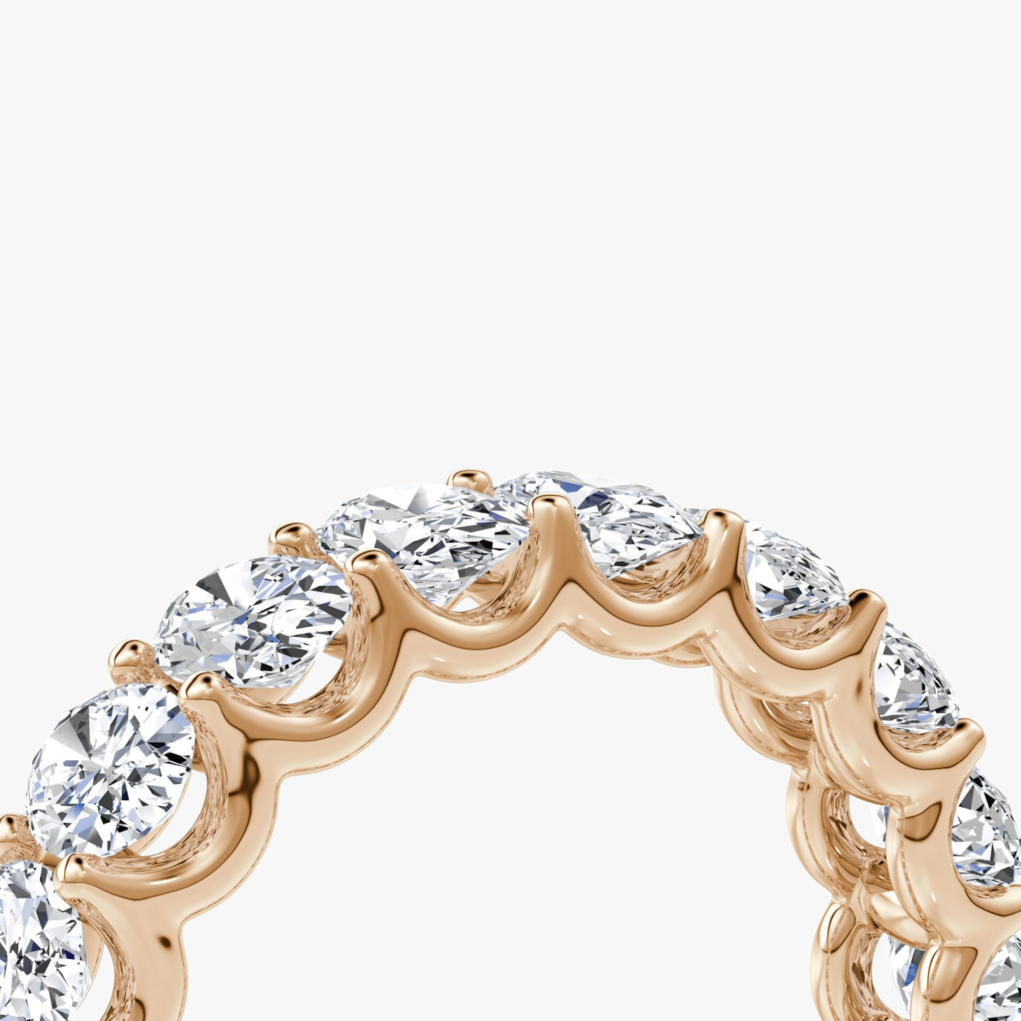 The Eternity Band | Oval | 14k | Rose Gold | bandStyle: full | caratWeight: 4.5ct