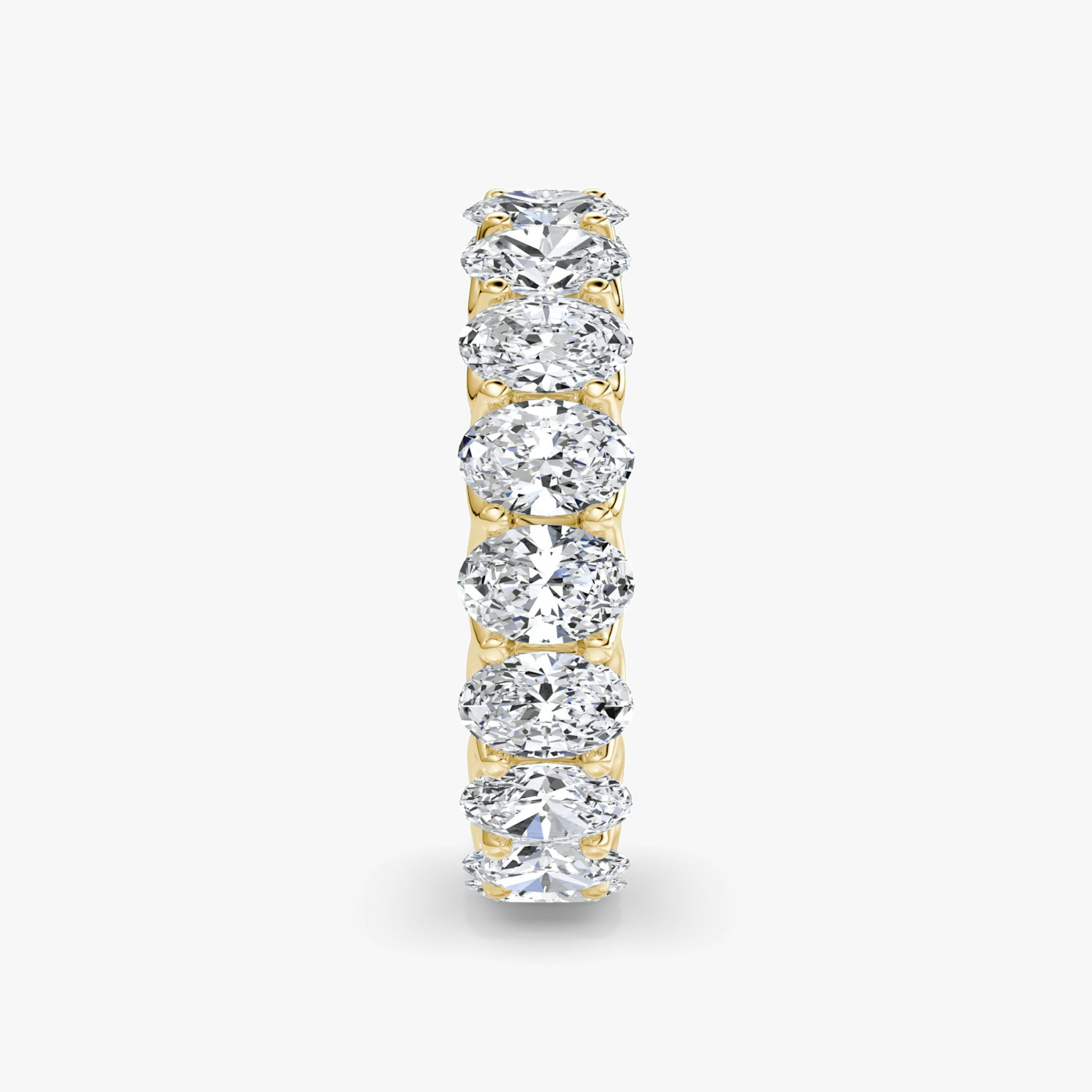 The Eternity Band | Oval | 18k | Yellow Gold | bandStyle: full | caratWeight: 4.5ct