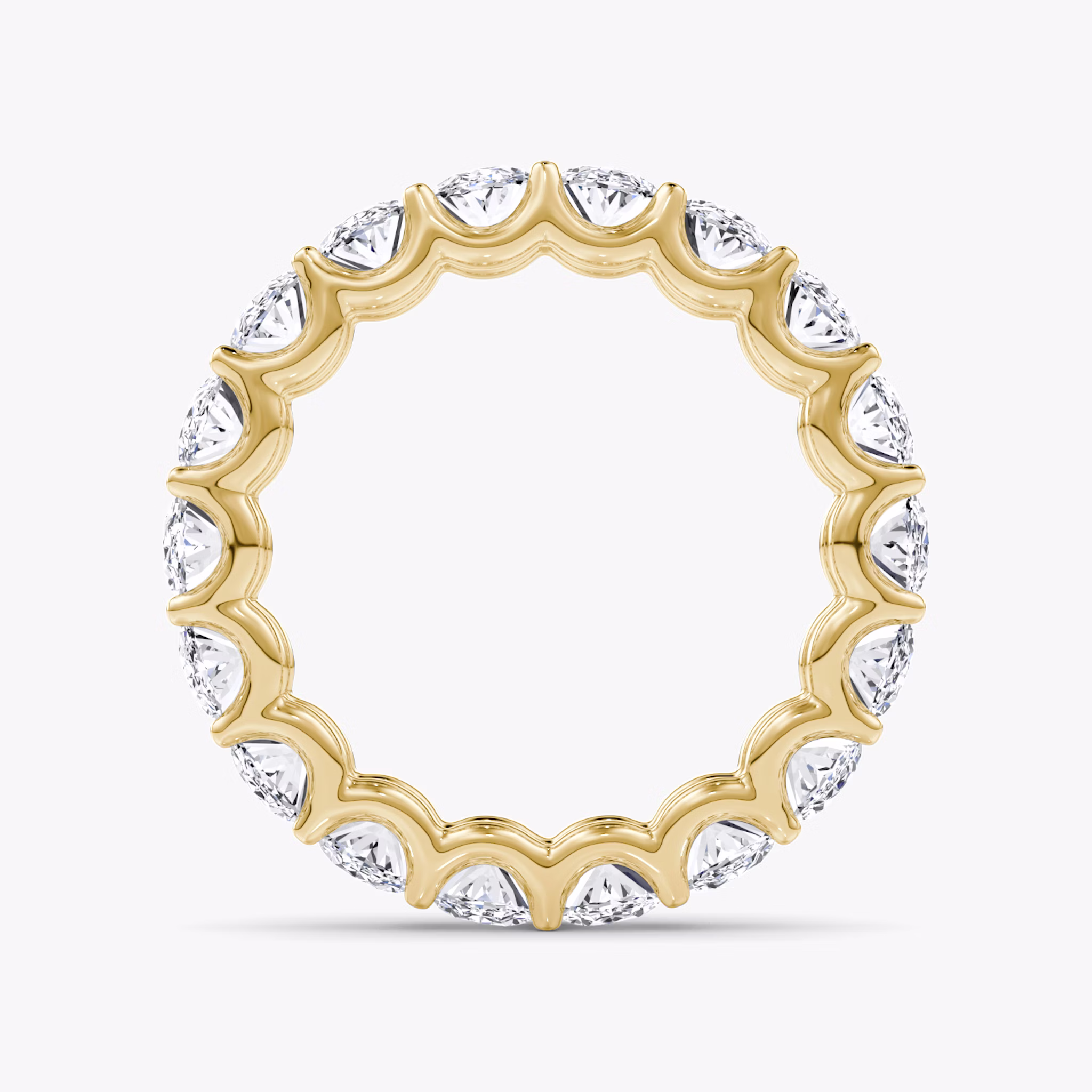 The Eternity Band | Oval | 18k | Yellow Gold | bandStyle: full | caratWeight: 4.5ct
