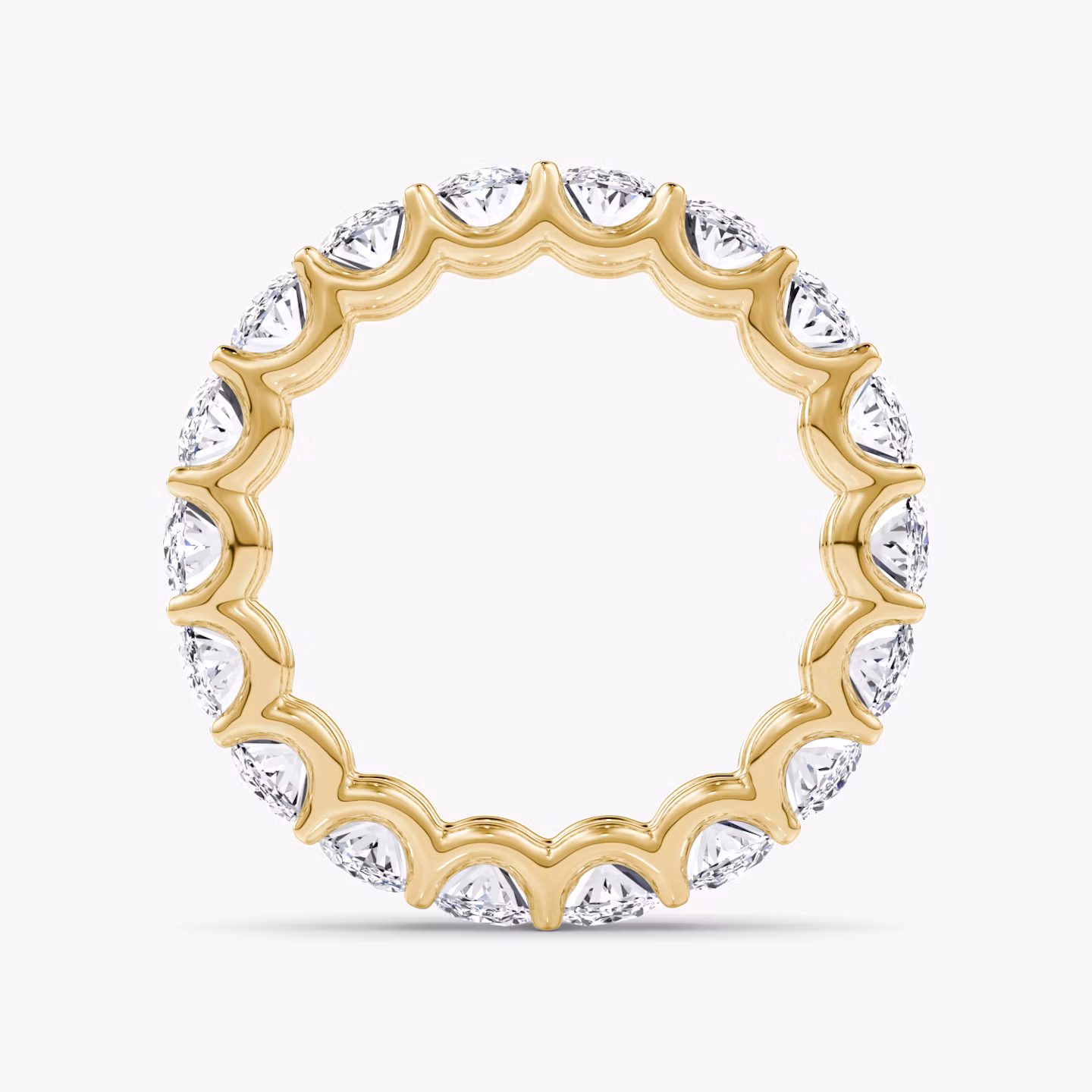 Bague Eternity | Ovale | 18k | Or jaune | bandStyle: full | caratWeight: 4.5ct