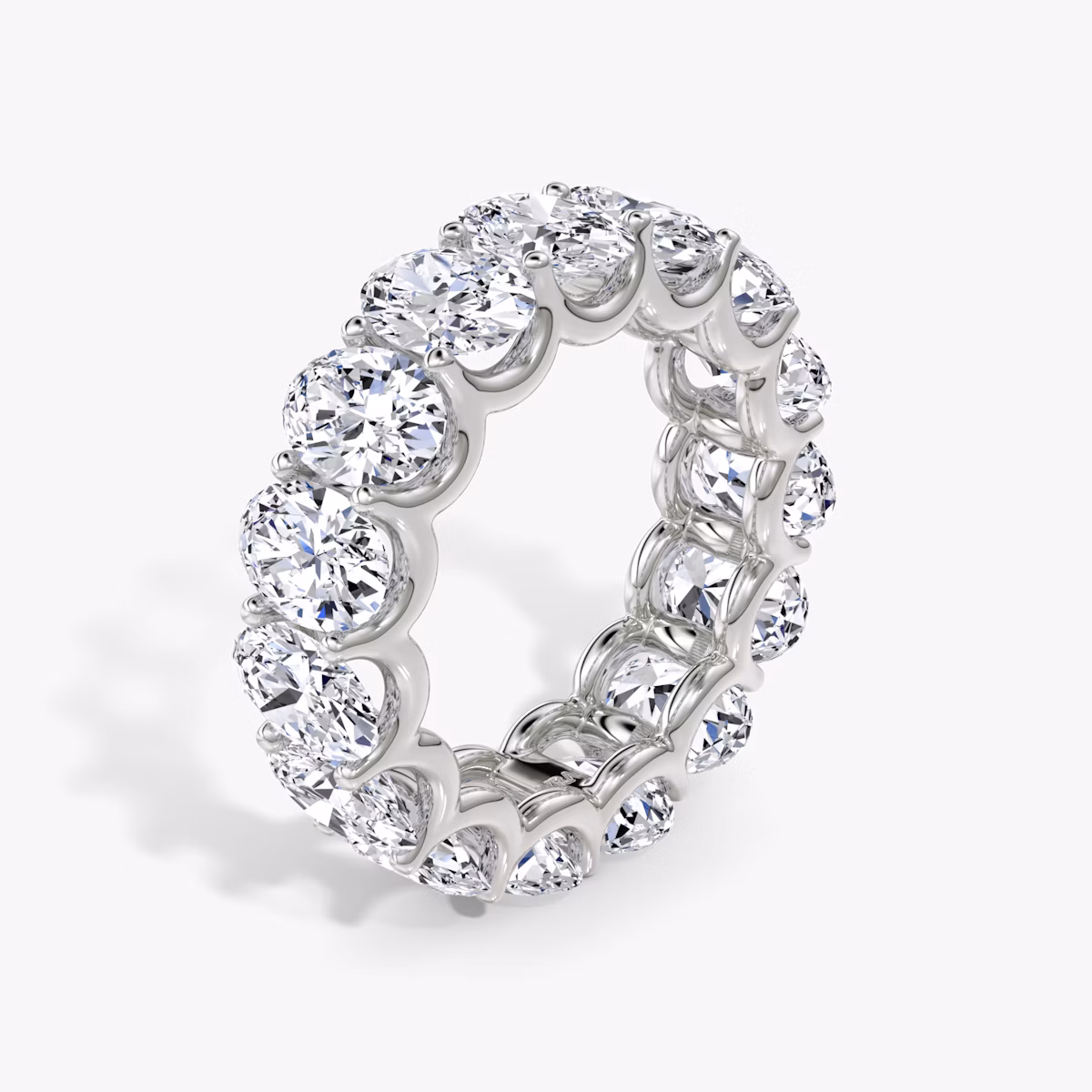 The Eternity Band | Oval | Platinum | bandStyle: full | caratWeight: 7.5ct