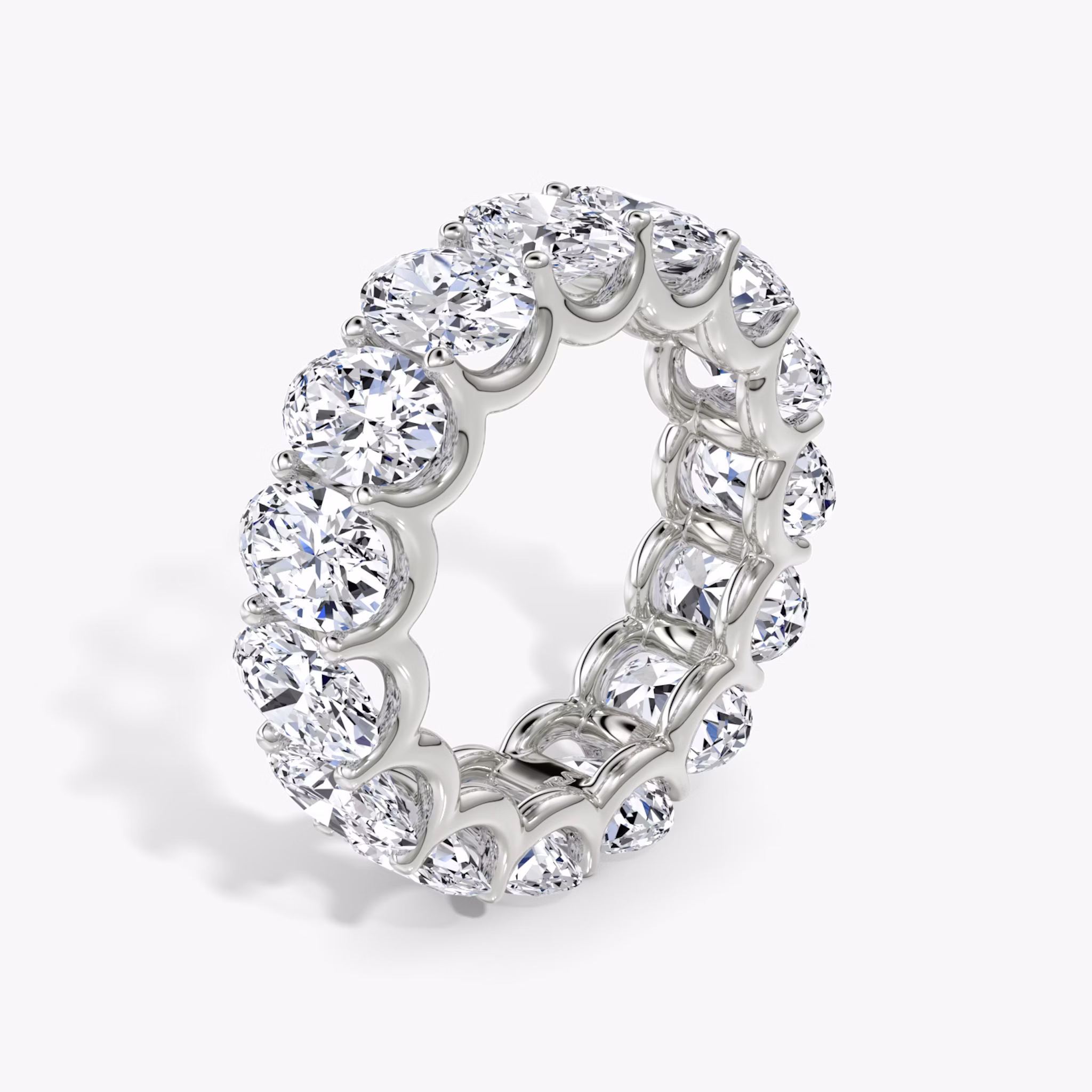 The Eternity Band | Oval | 18k | White Gold | bandStyle: full | caratWeight: 7.5ct