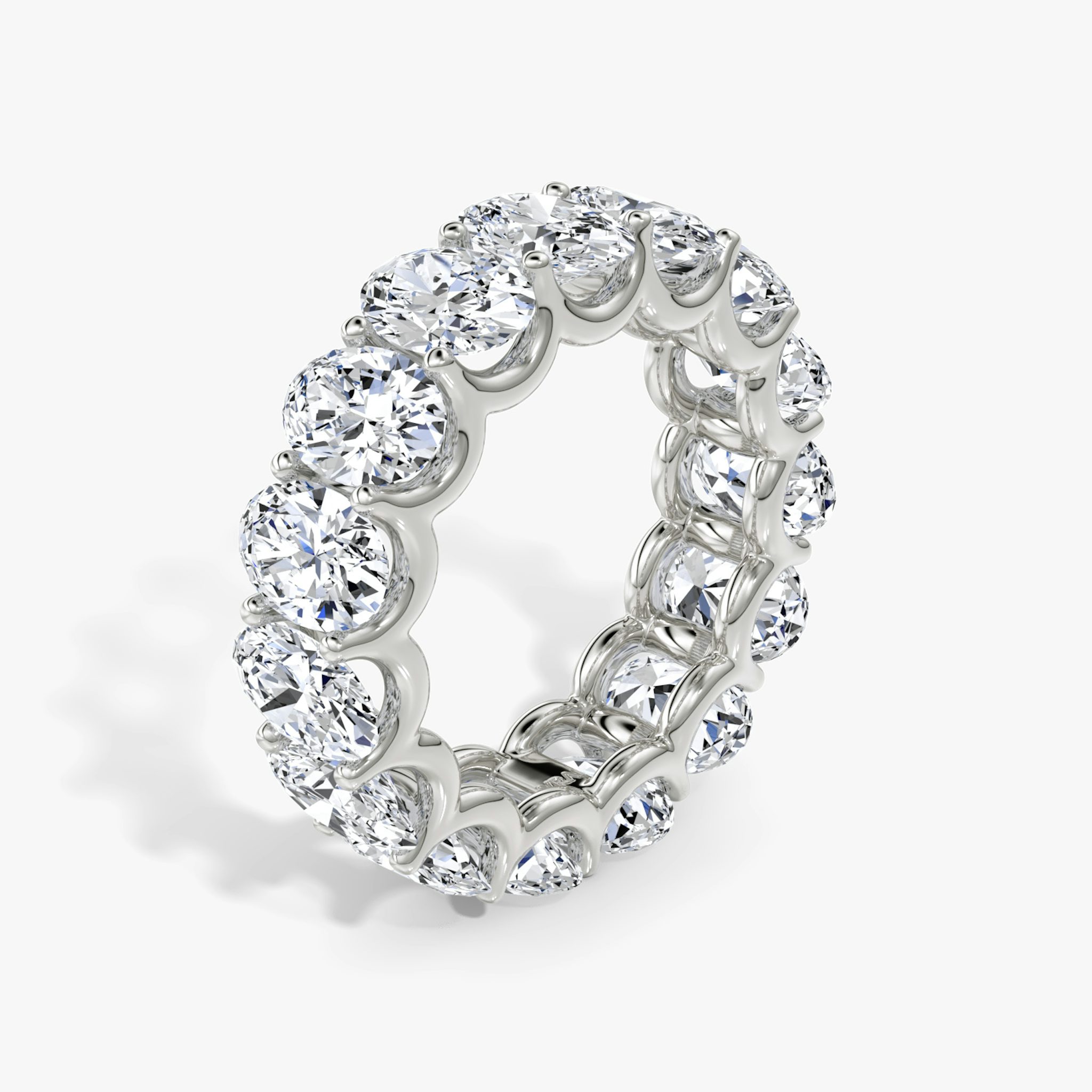 The Eternity Band | Oval | 18k | White Gold | bandStyle: full | caratWeight: 7.5ct