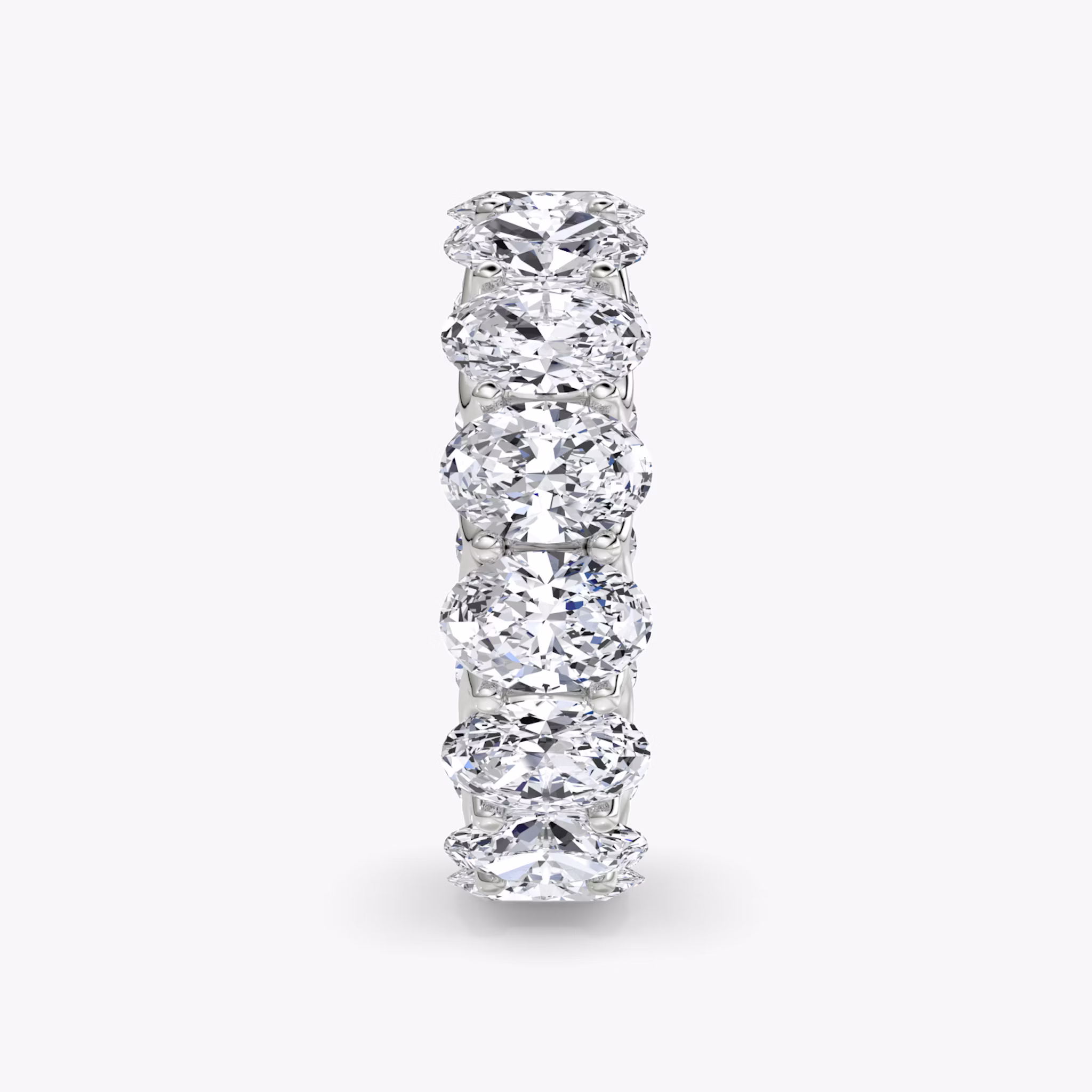 The Eternity Band | Oval | 18k | White Gold | bandStyle: full | caratWeight: 7.5ct
