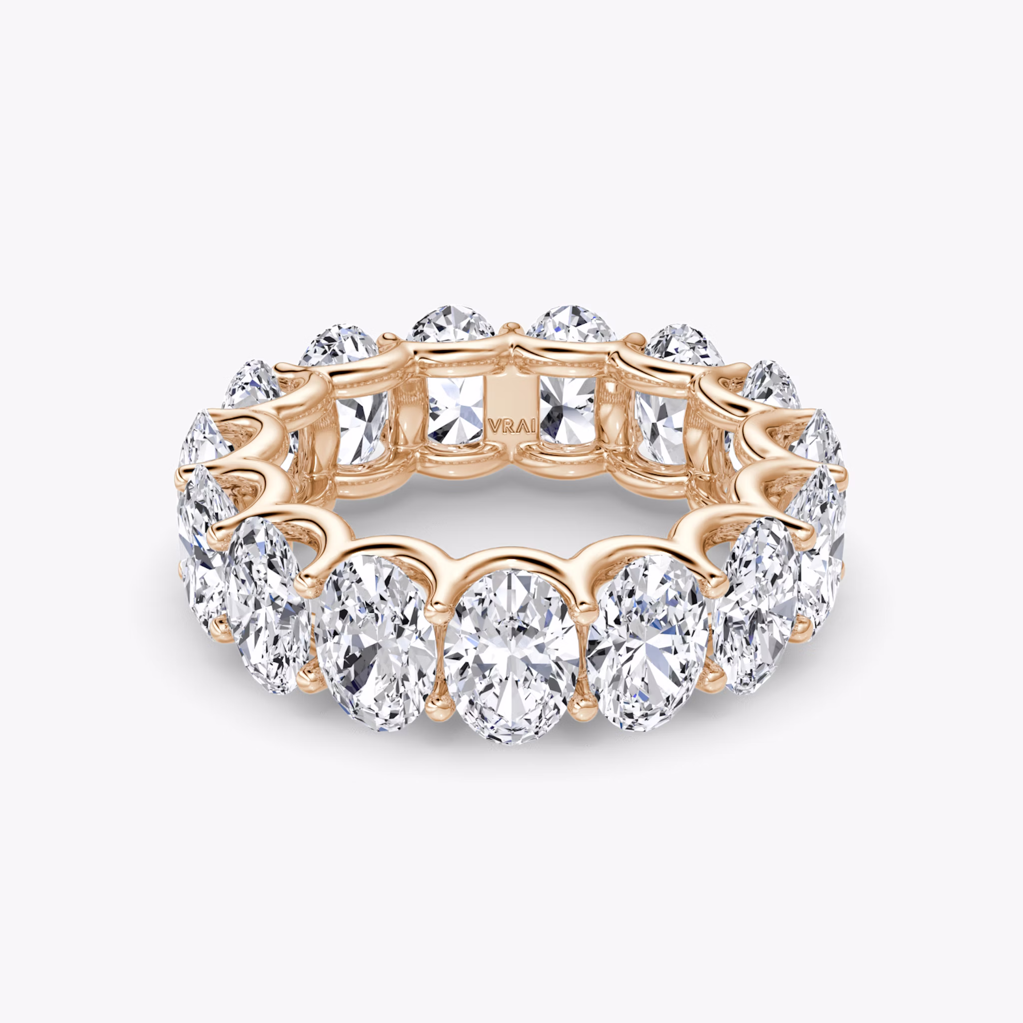 The Eternity Band | Oval | 14k | Rose Gold | bandStyle: full | caratWeight: 7.5ct