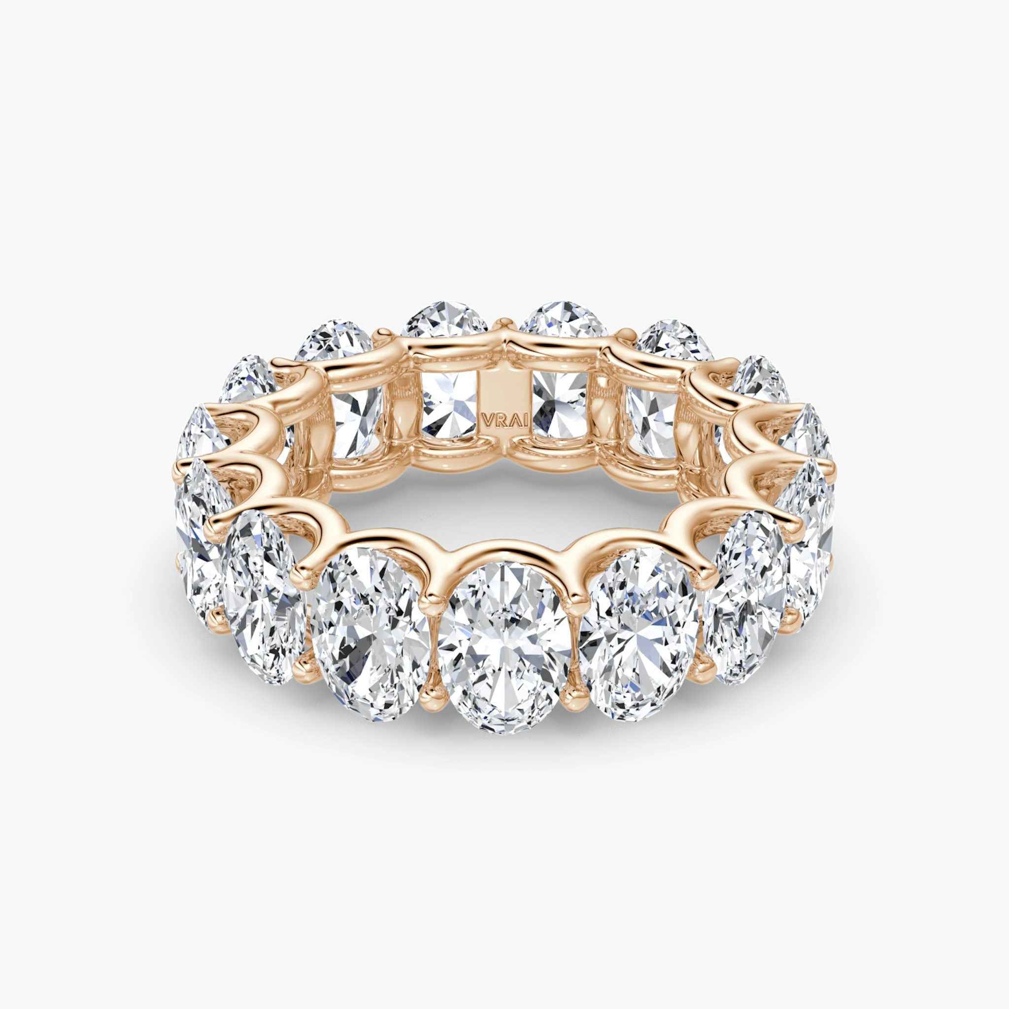 The Eternity Band | Oval | 14k | Rose Gold | bandStyle: full | caratWeight: 7.5ct