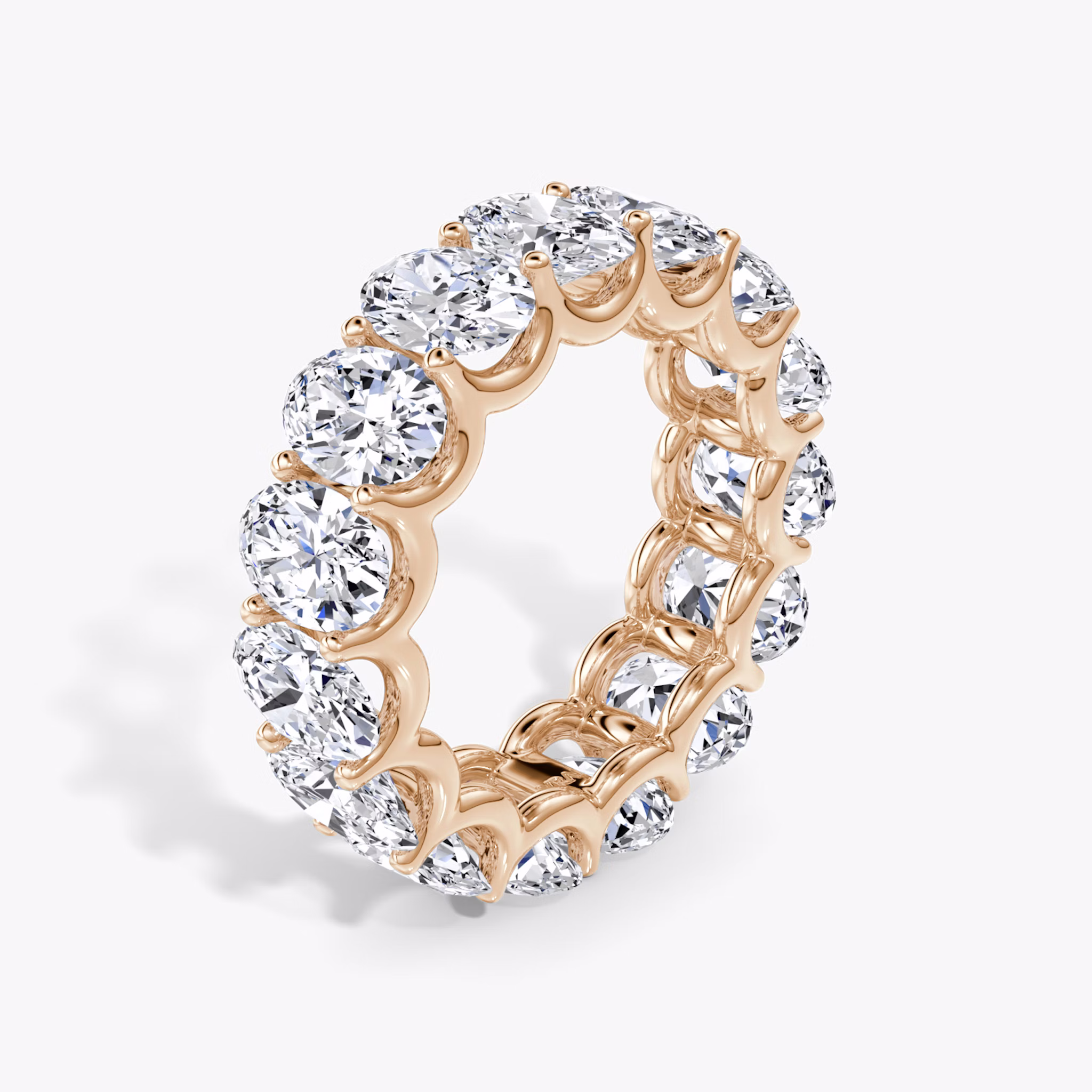 The Eternity Band | Oval | 14k | Rose Gold | bandStyle: full | caratWeight: 7.5ct