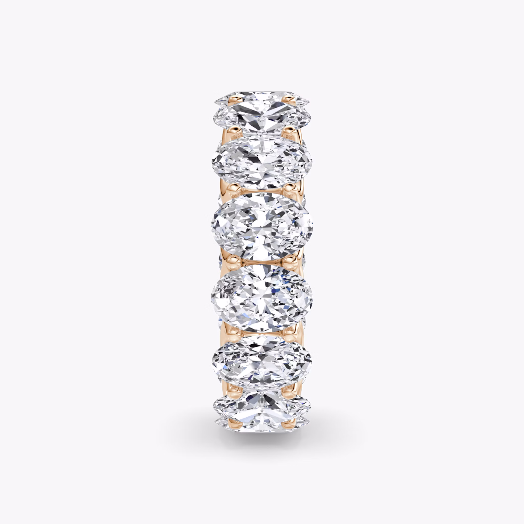 The Eternity Band | Oval | 14k | Rose Gold | bandStyle: full | caratWeight: 7.5ct