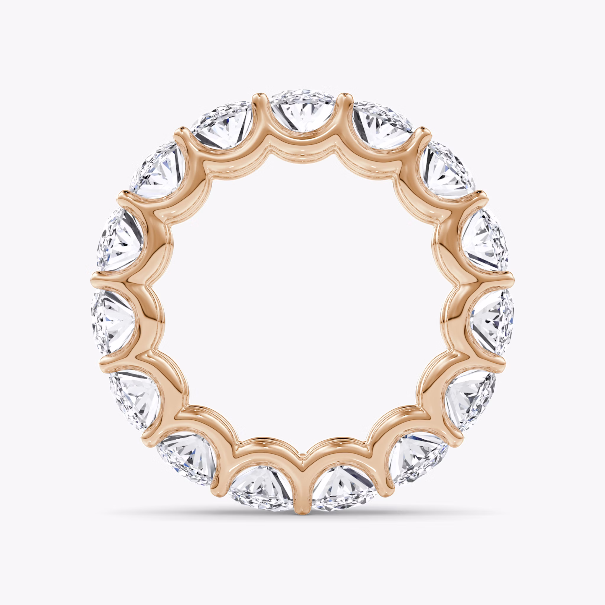 The Eternity Band | Oval | 14k | Rose Gold | bandStyle: full | caratWeight: 7.5ct