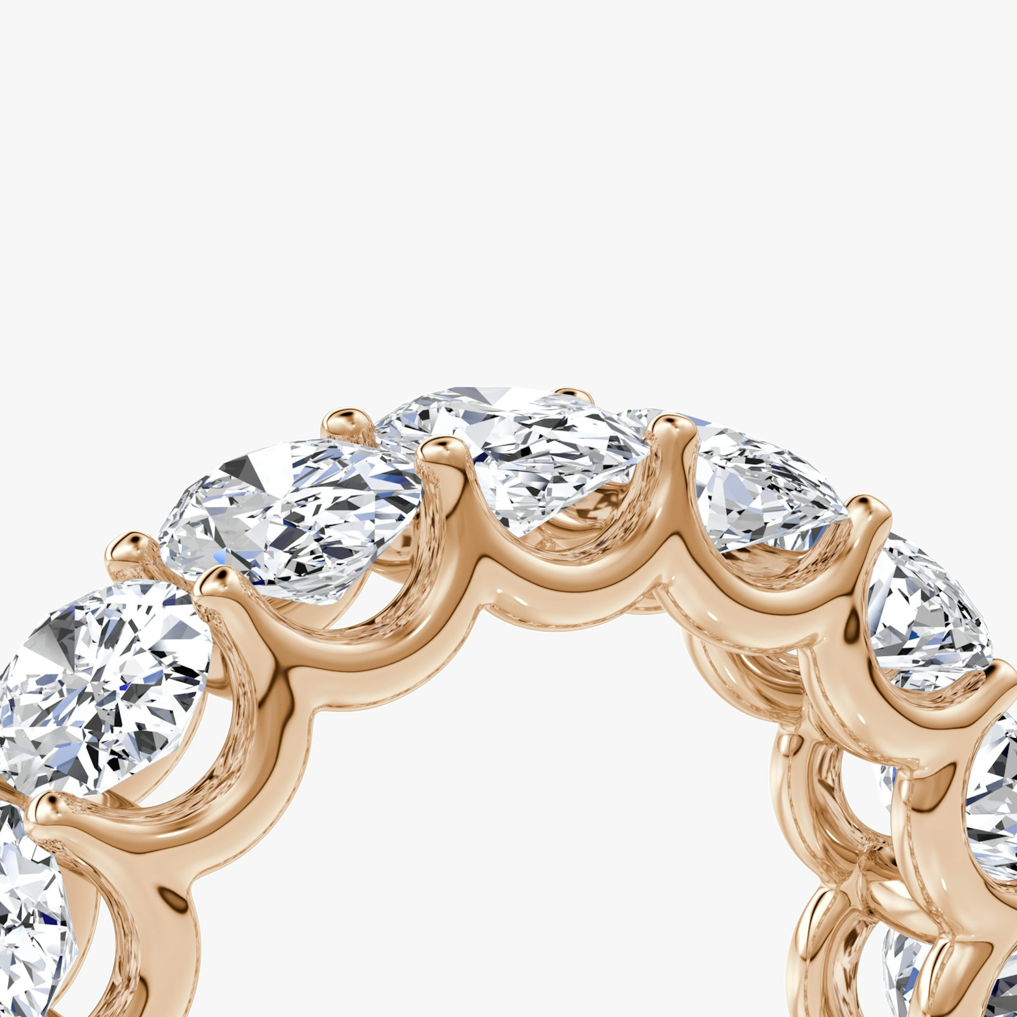 The Eternity Band | Oval | 14k | Rose Gold | bandStyle: full | caratWeight: 7.5ct