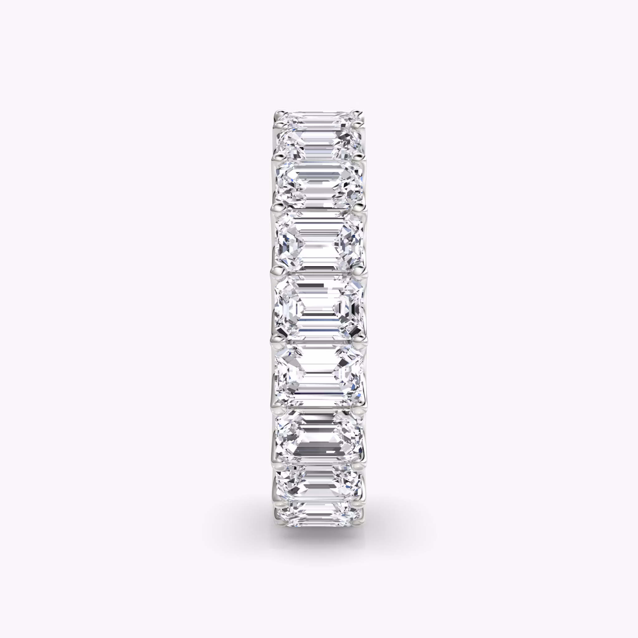 The Eternity Band | Emerald | 18k | White Gold | bandStyle: full | caratWeight: 5.0ct