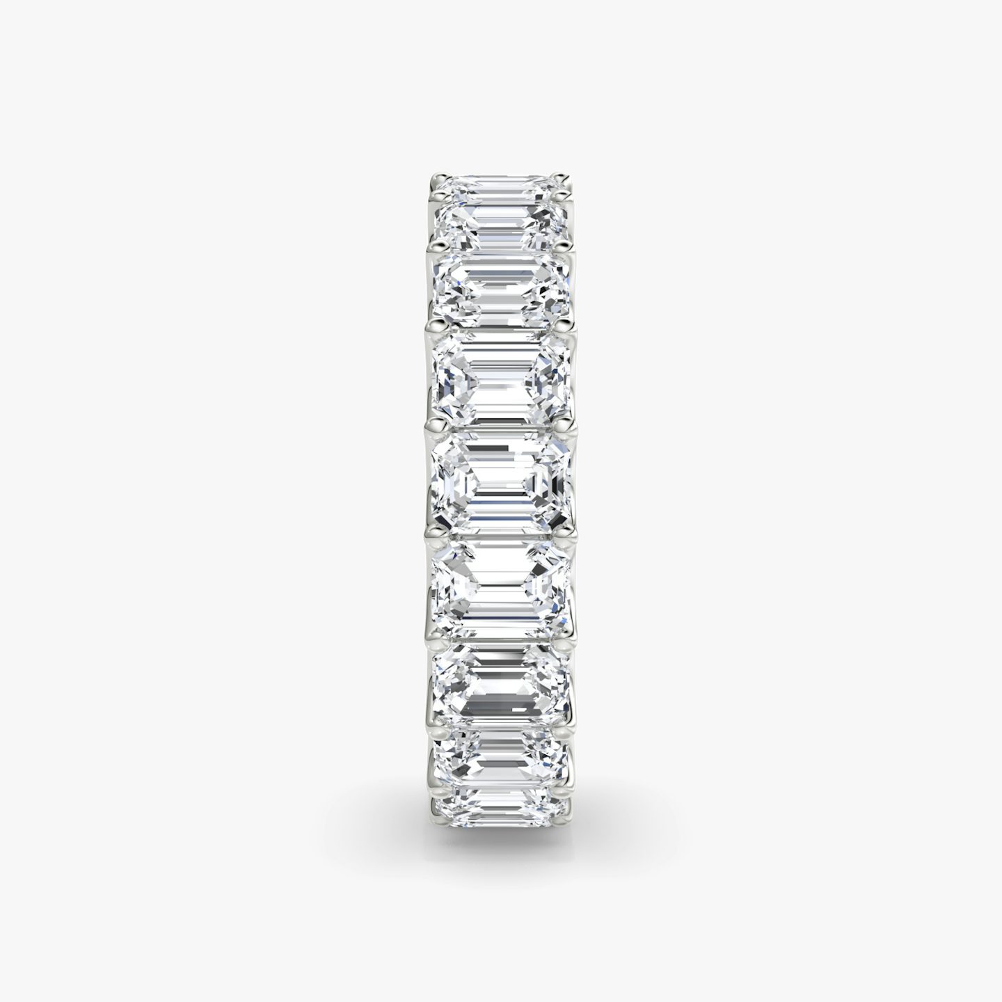 The Eternity Band | Emerald | 18k | White Gold | bandStyle: full | caratWeight: 5.0ct