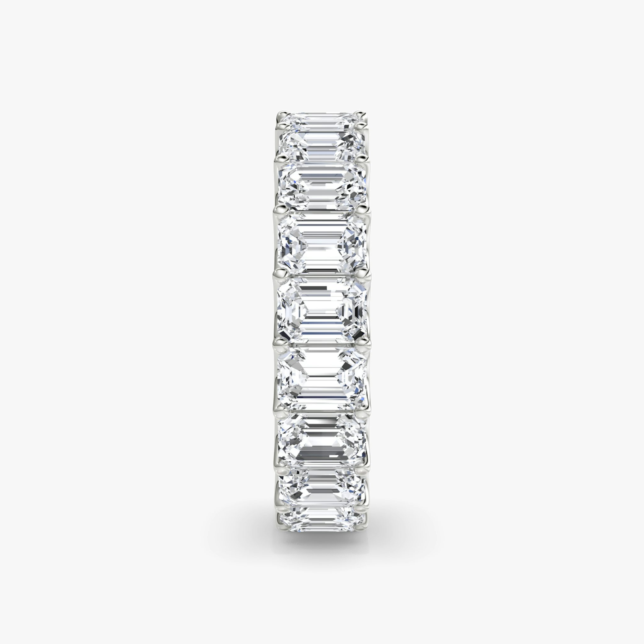 The Eternity Band | Emerald | 18k | White Gold | bandStyle: full | caratWeight: 5.0ct