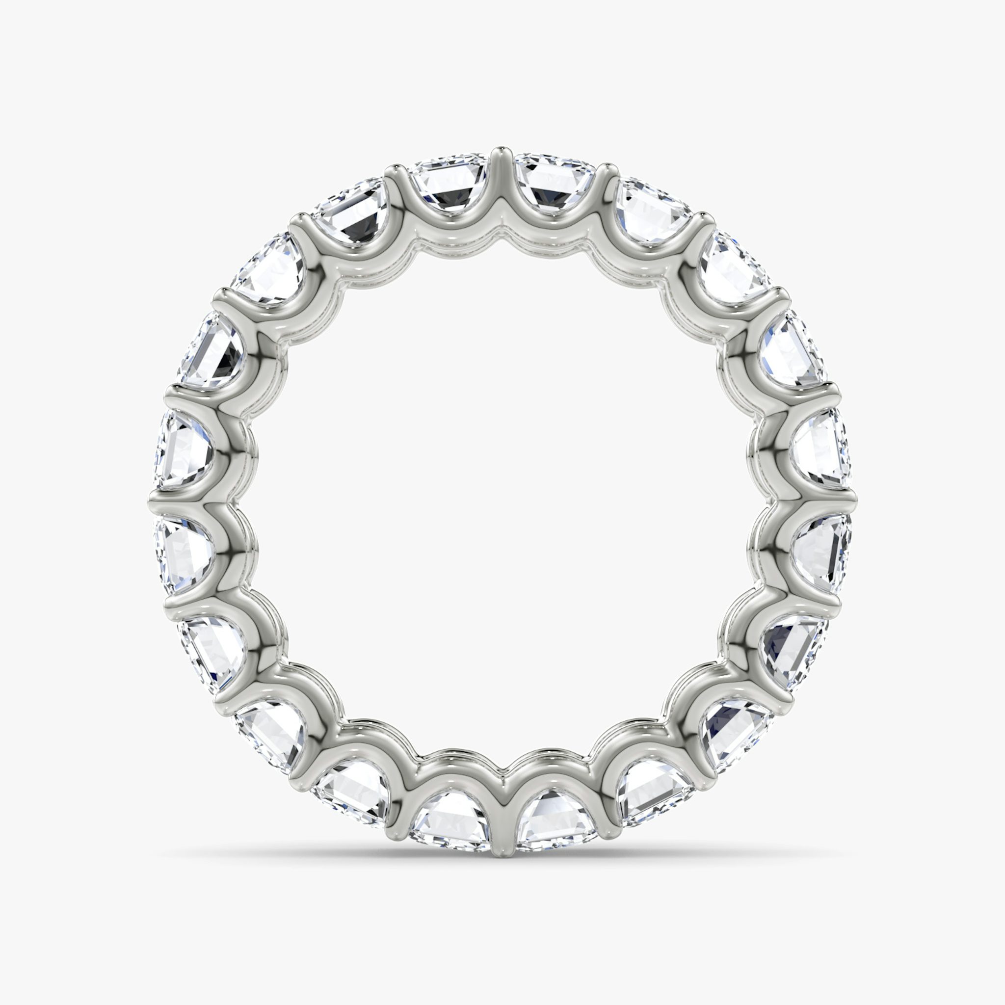 The Eternity Band | Emerald | 18k | White Gold | bandStyle: full | caratWeight: 5.0ct