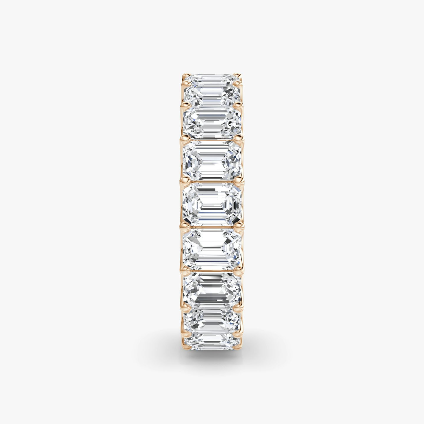 The Eternity Band | Emerald | 14k | Rose Gold | bandStyle: full | caratWeight: 5.0ct