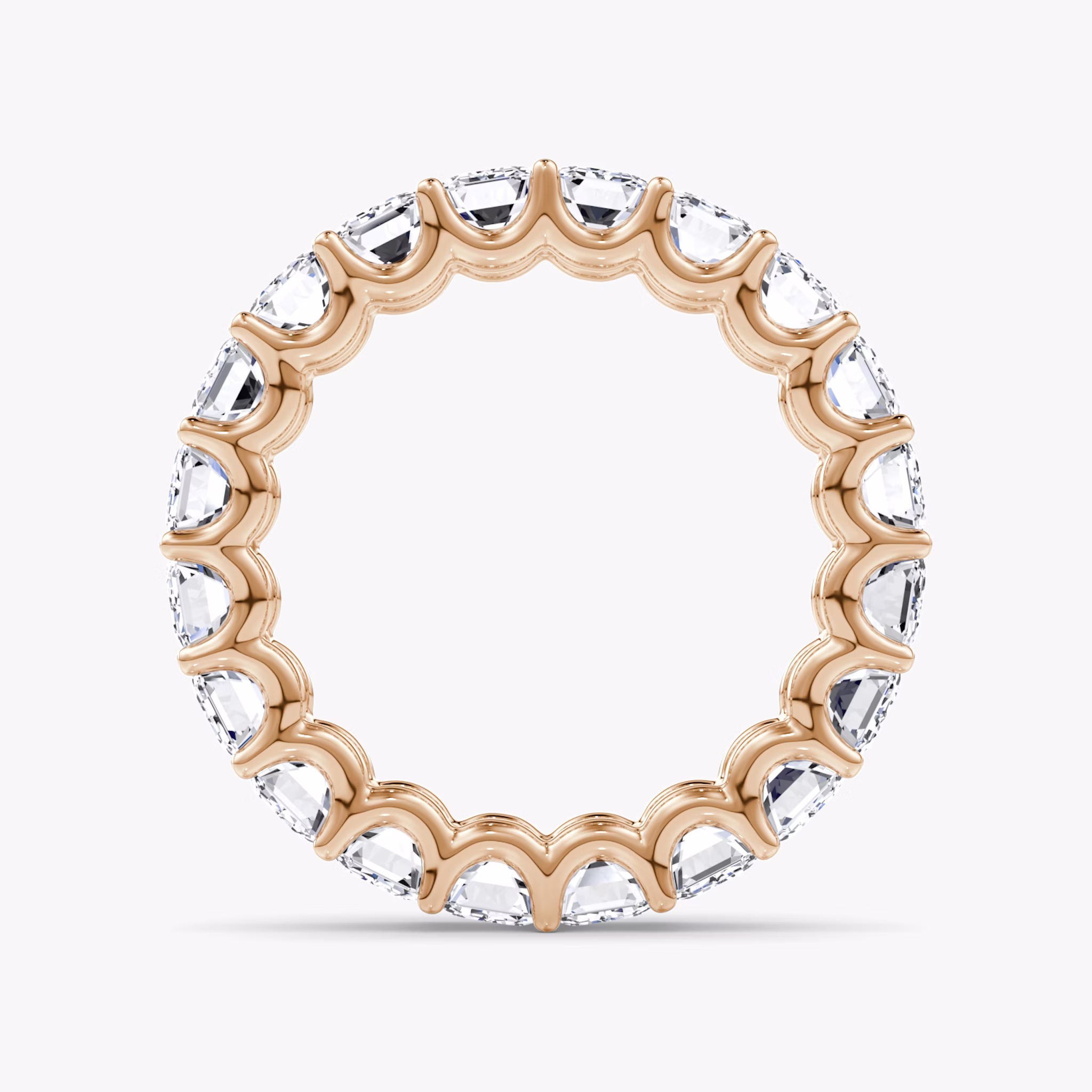 The Eternity Band | Emerald | 14k | Rose Gold | bandStyle: full | caratWeight: 5.0ct