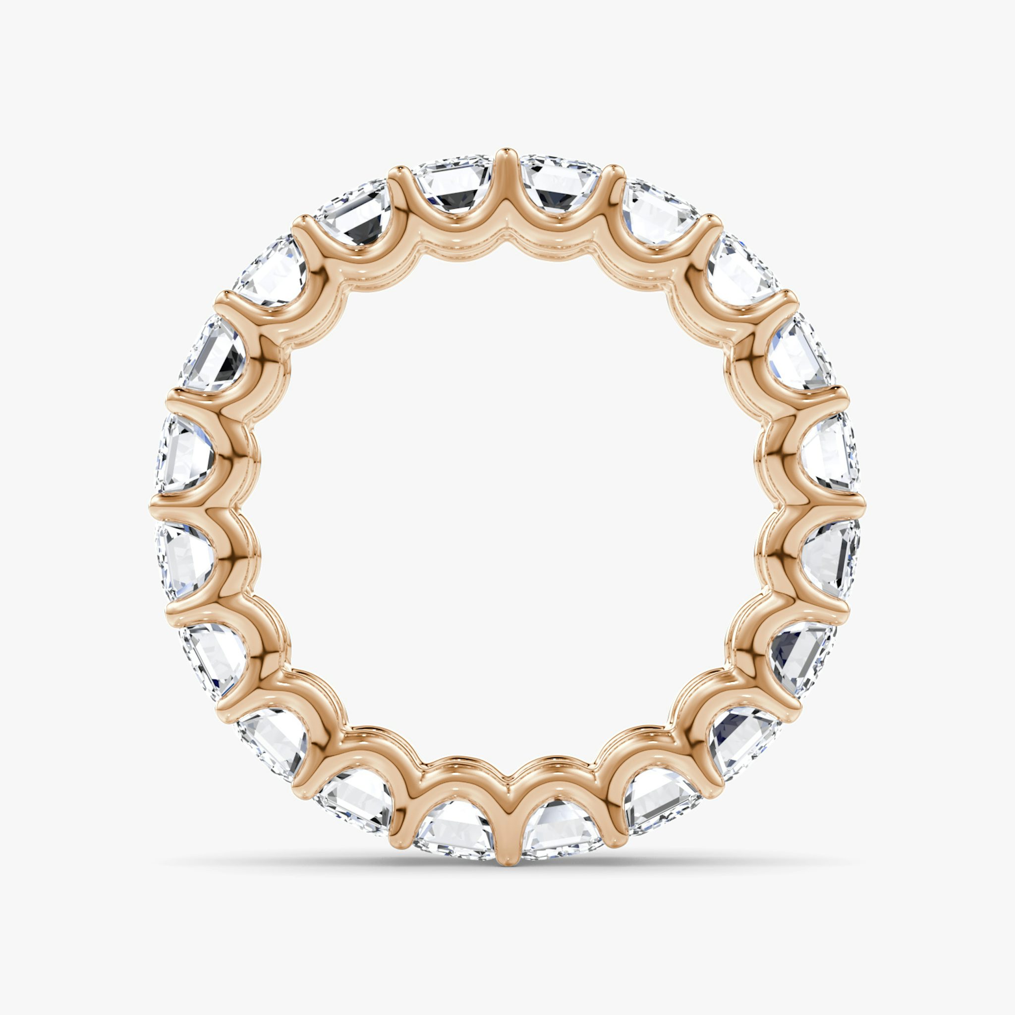 The Eternity Band | Emerald | 14k | Rose Gold | bandStyle: full | caratWeight: 5.0ct
