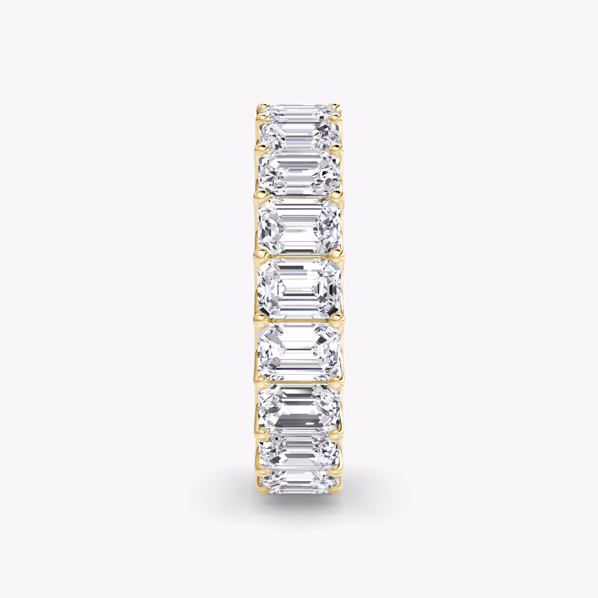 The Eternity Band | Emerald | 18k | Yellow Gold | bandStyle: full | caratWeight: 5.0ct