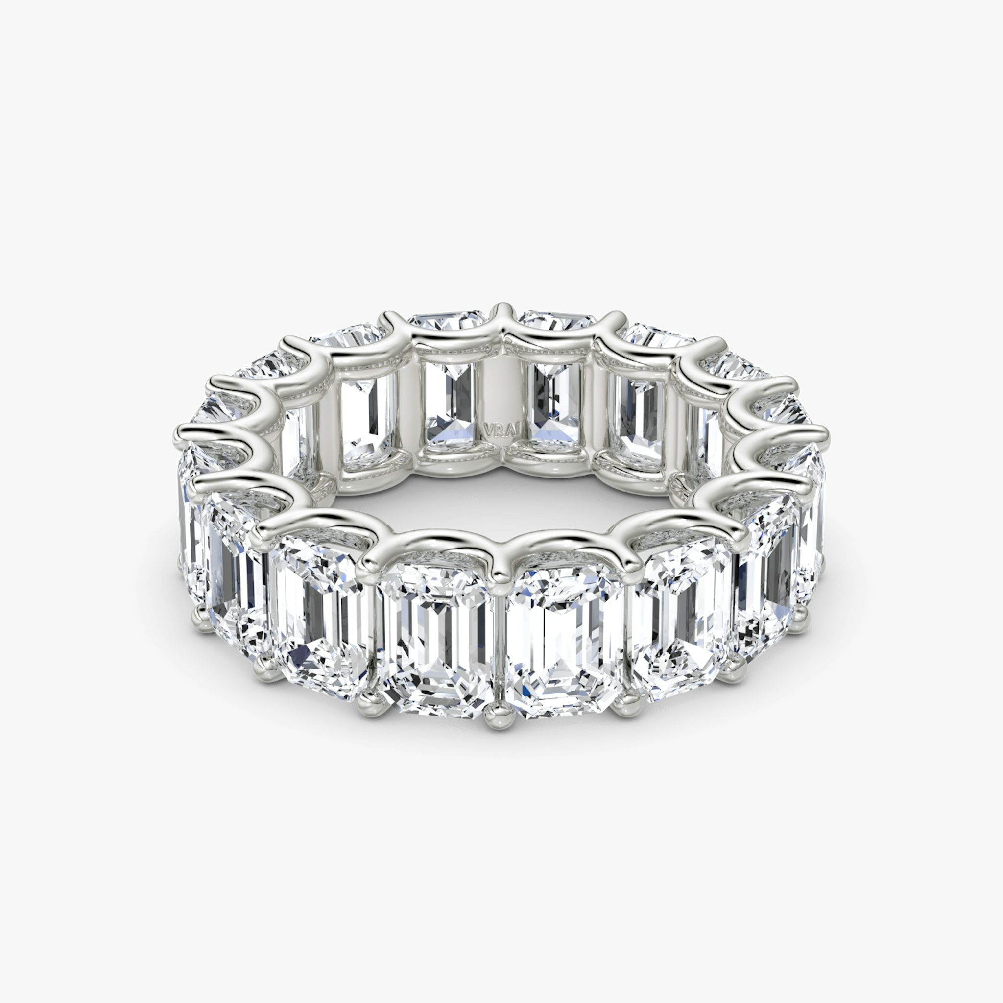 The Eternity Band | Emerald | Platinum | bandStyle: full | caratWeight: 8.0ct