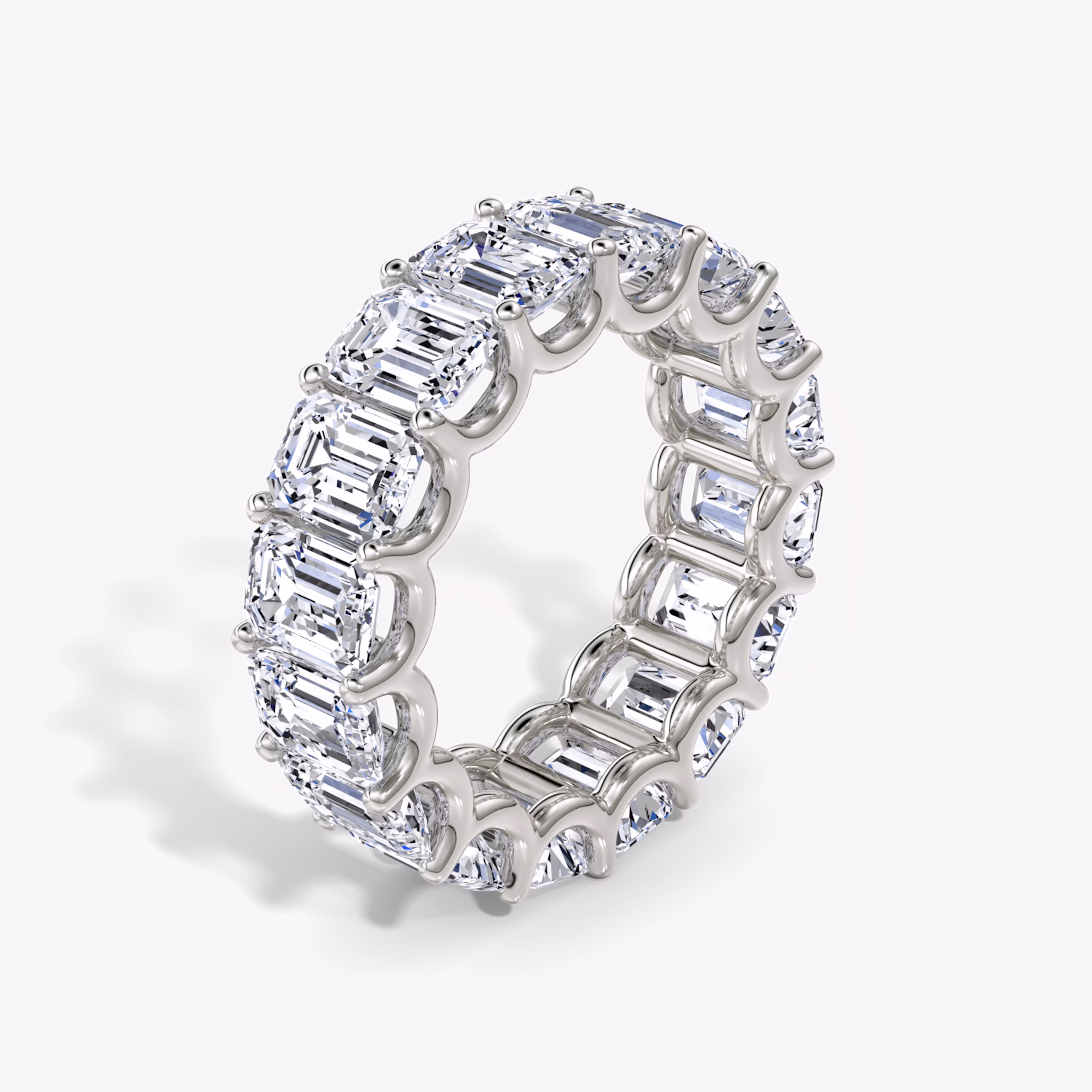 Emerald Diamond Eternity Band