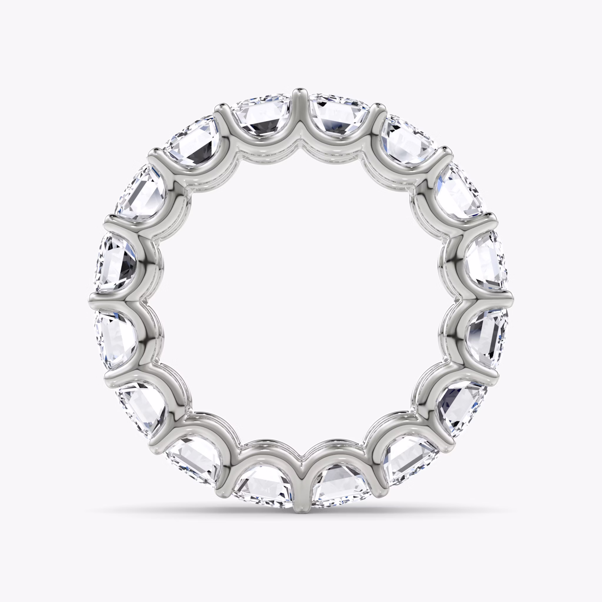 The Eternity Band | Emerald | Platinum | bandStyle: full | caratWeight: 8.0ct
