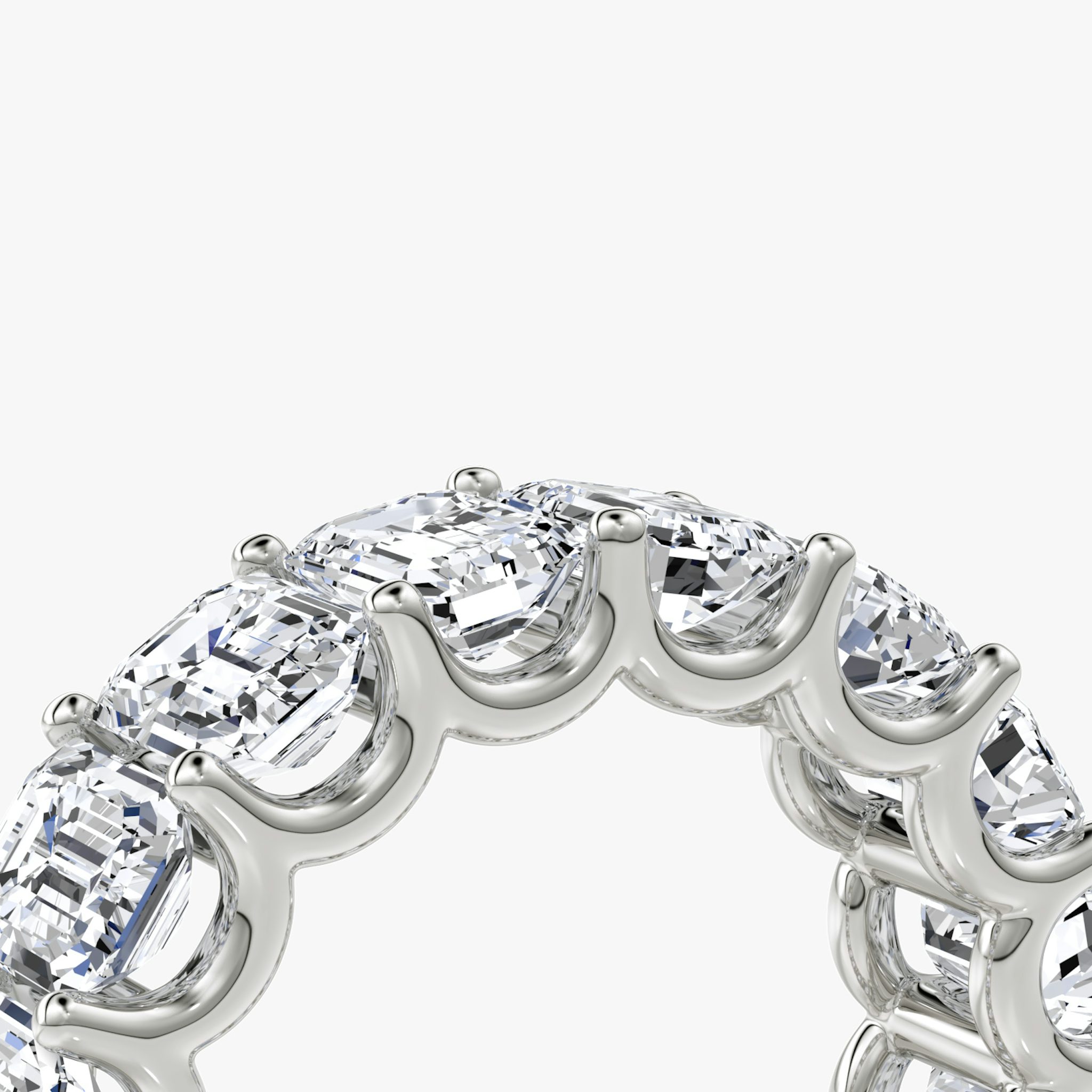 The Eternity Band | Emerald | Platinum | bandStyle: full | caratWeight: 8.0ct