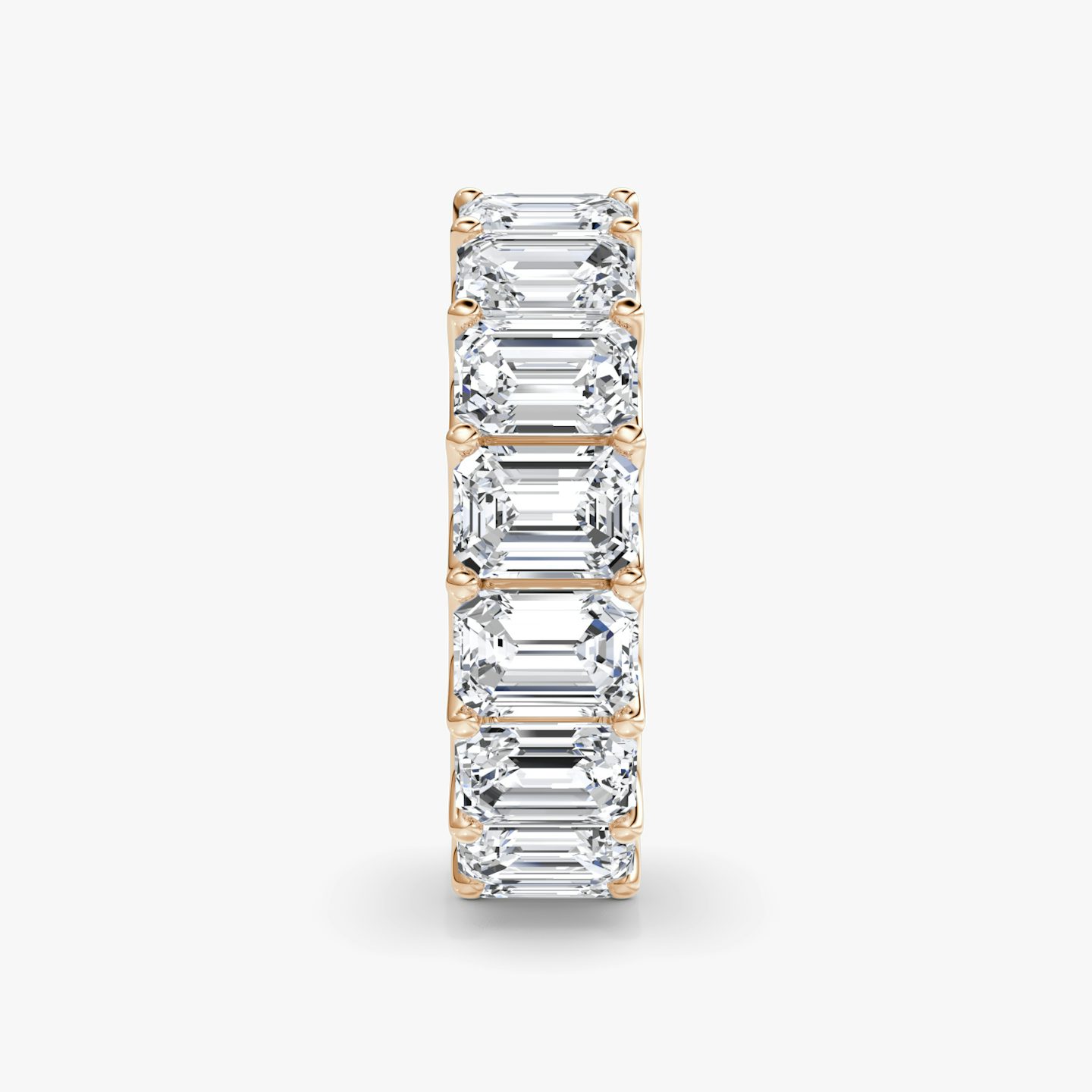 The Eternity Band | Emerald | 14k | Rose Gold | bandStyle: full | caratWeight: 8.0ct