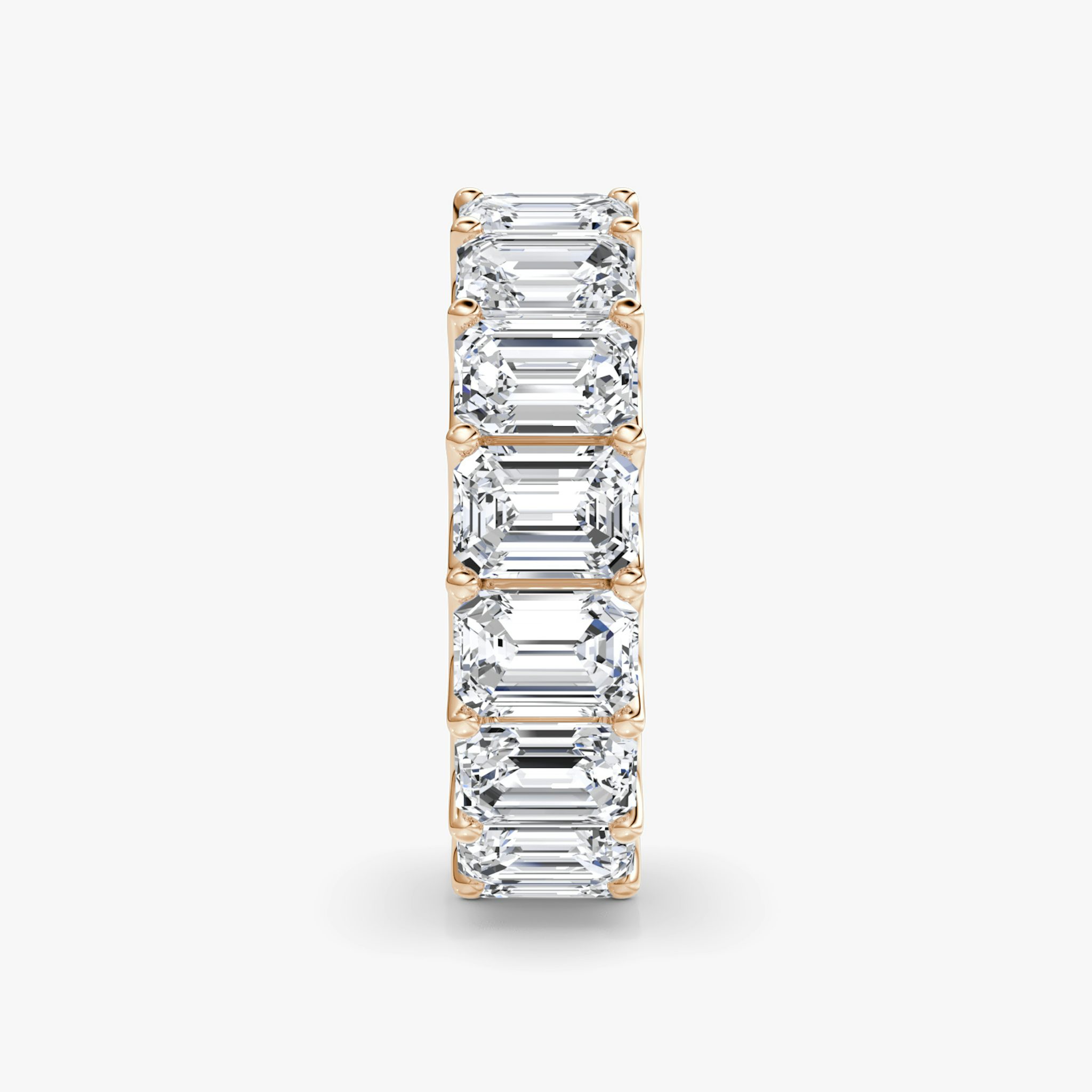 The Eternity Band | Emerald | 14k | Rose Gold | bandStyle: full | caratWeight: 8.0ct