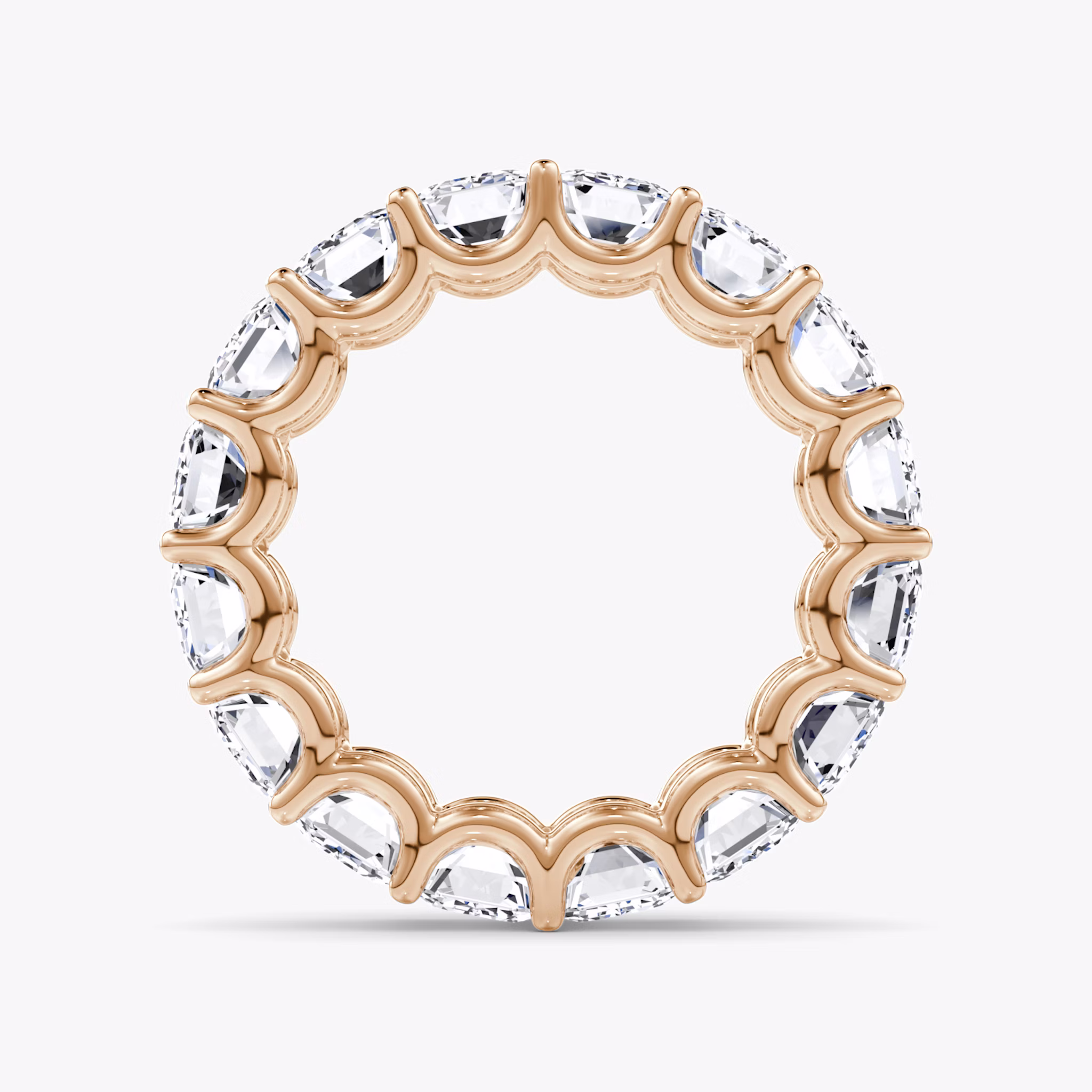 The Eternity Band | Emerald | 14k | Rose Gold | bandStyle: full | caratWeight: 8.0ct