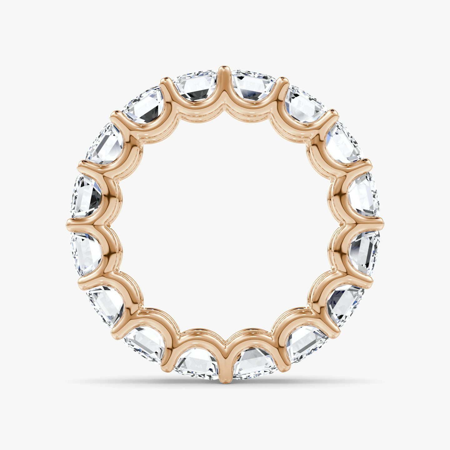 The Eternity Band | Emerald | 14k | Rose Gold | bandStyle: full | caratWeight: 8.0ct