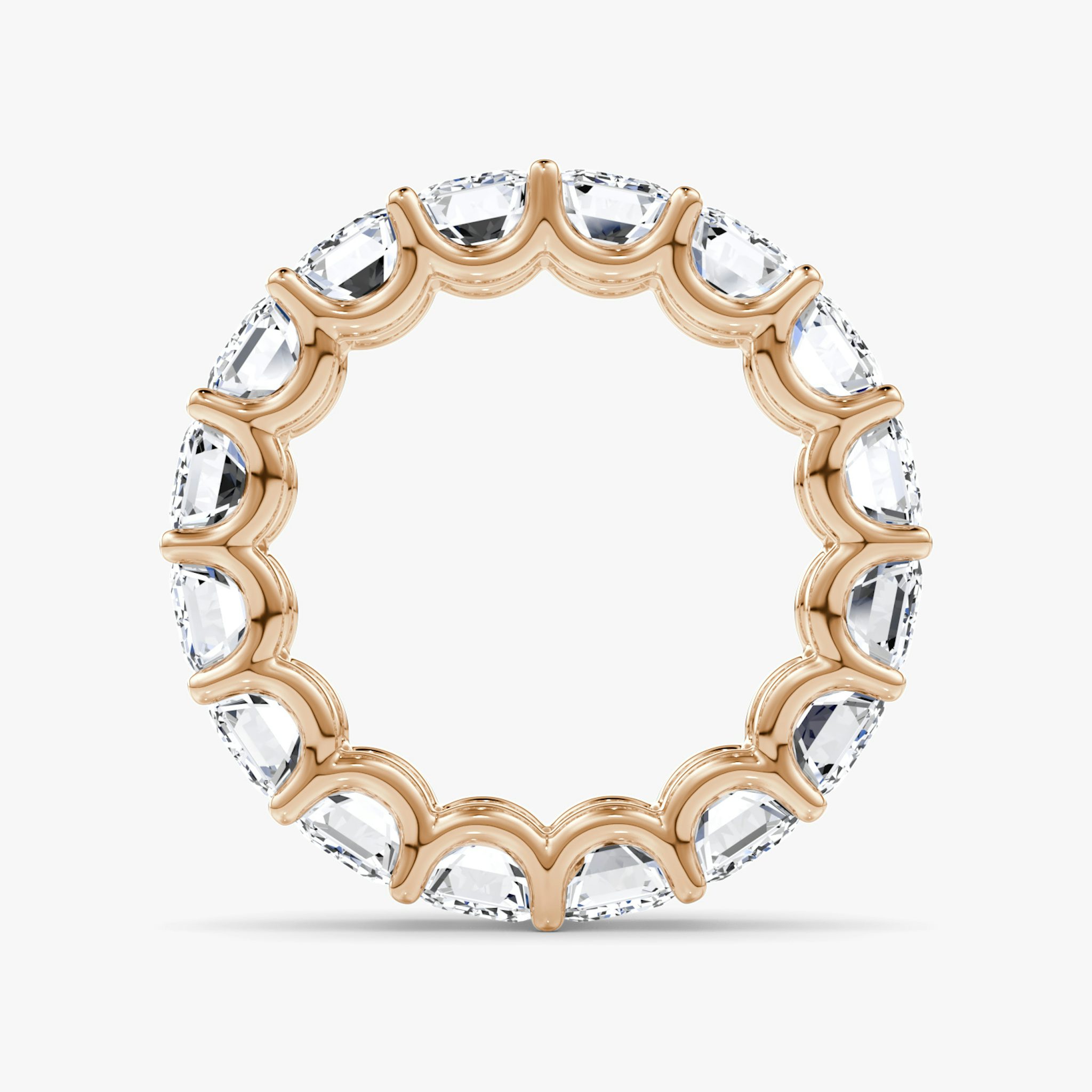 The Eternity Band | Emerald | 14k | Rose Gold | bandStyle: full | caratWeight: 8.0ct