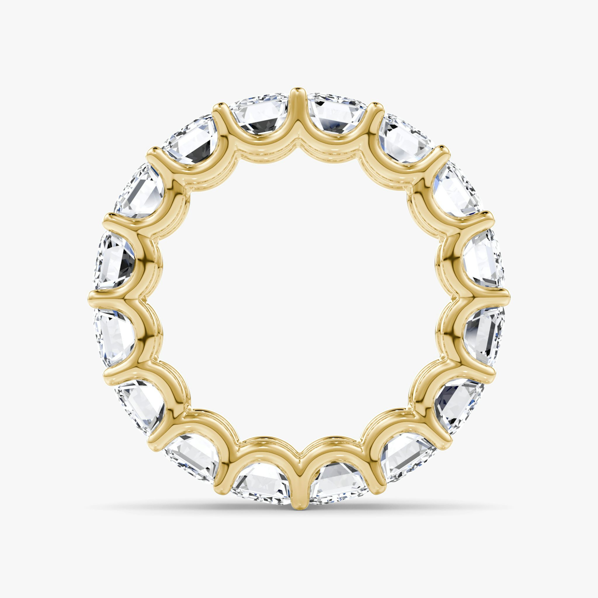 The Eternity Band | Emerald | 18k | Yellow Gold | bandStyle: full | caratWeight: 8.0ct