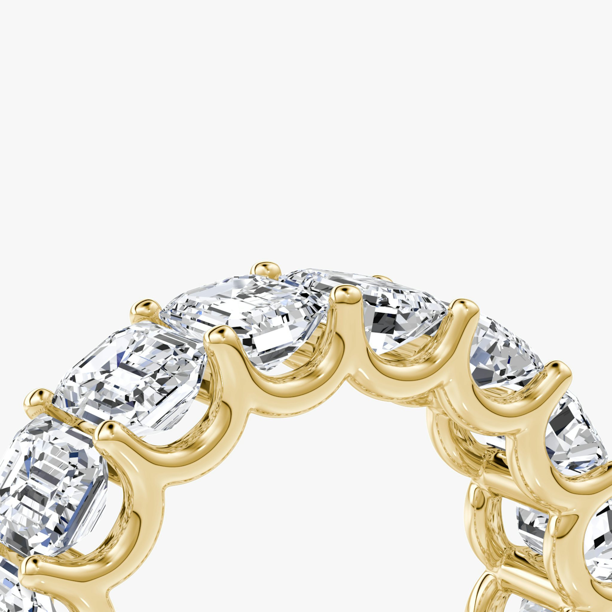 The Eternity Band | Emerald | 18k | Yellow Gold | bandStyle: full | caratWeight: 8.0ct