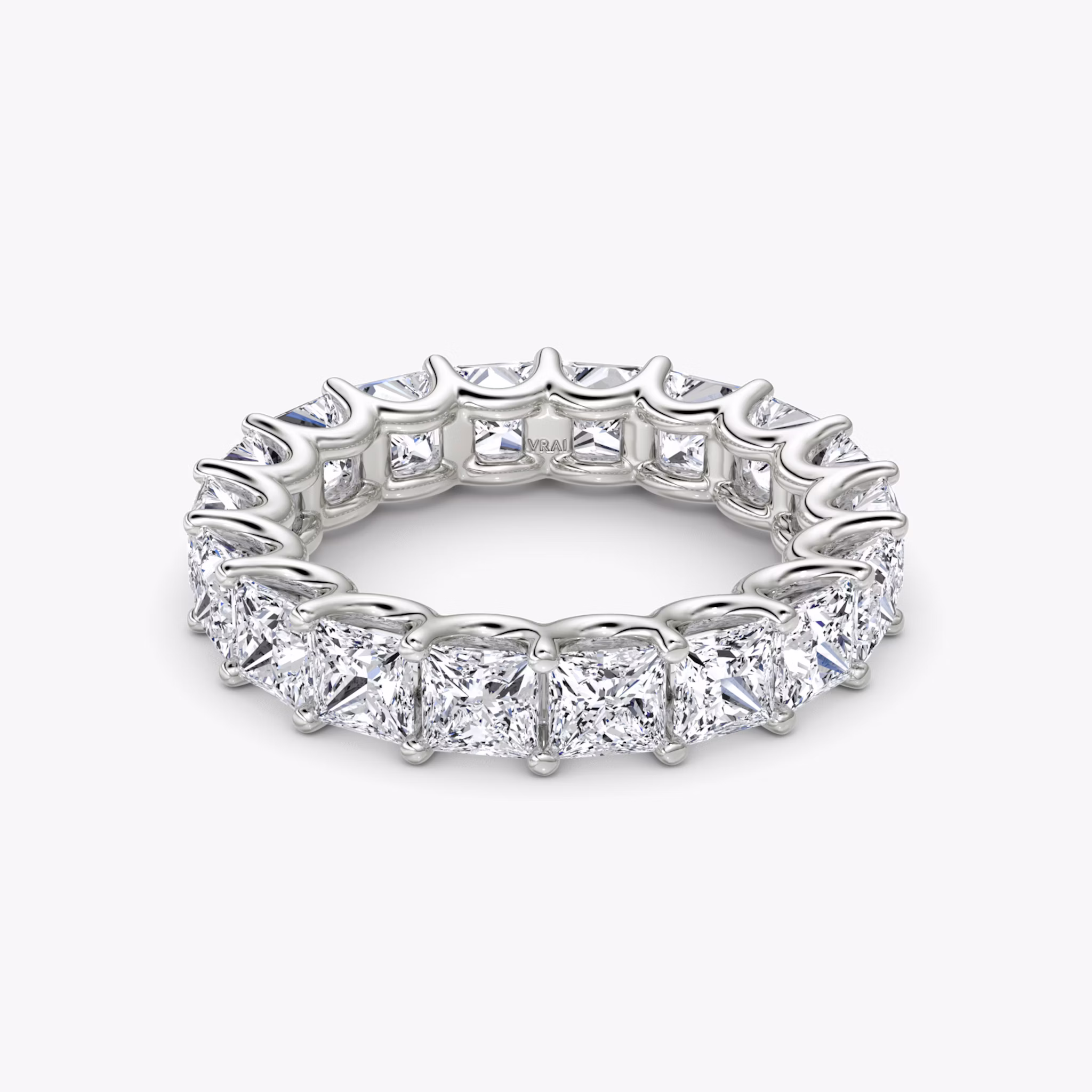 The Eternity Band | Princess | 18k | White Gold | bandStyle: full | caratWeight: 4.5ct