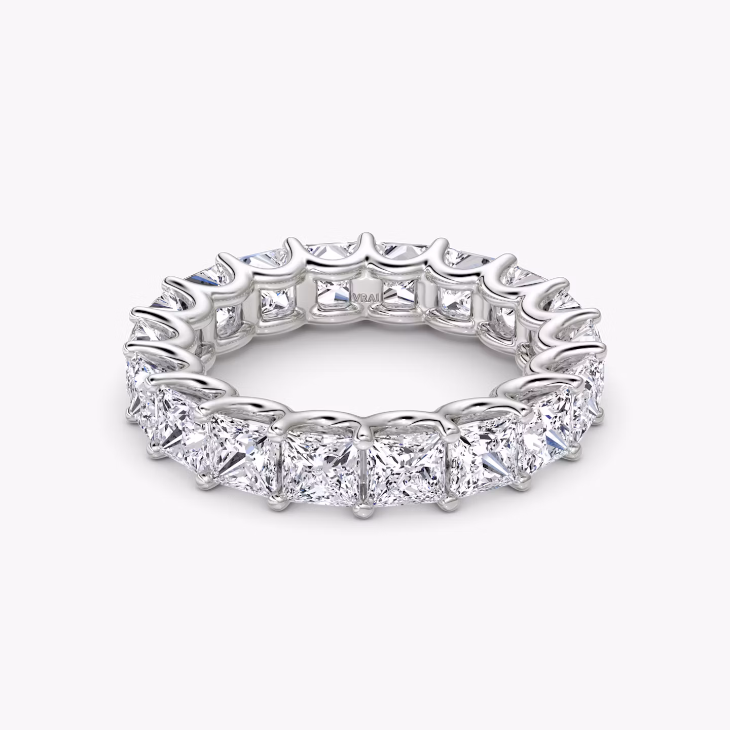 The Eternity Band | Princess | Platinum | bandStyle: full | caratWeight: 4.5ct