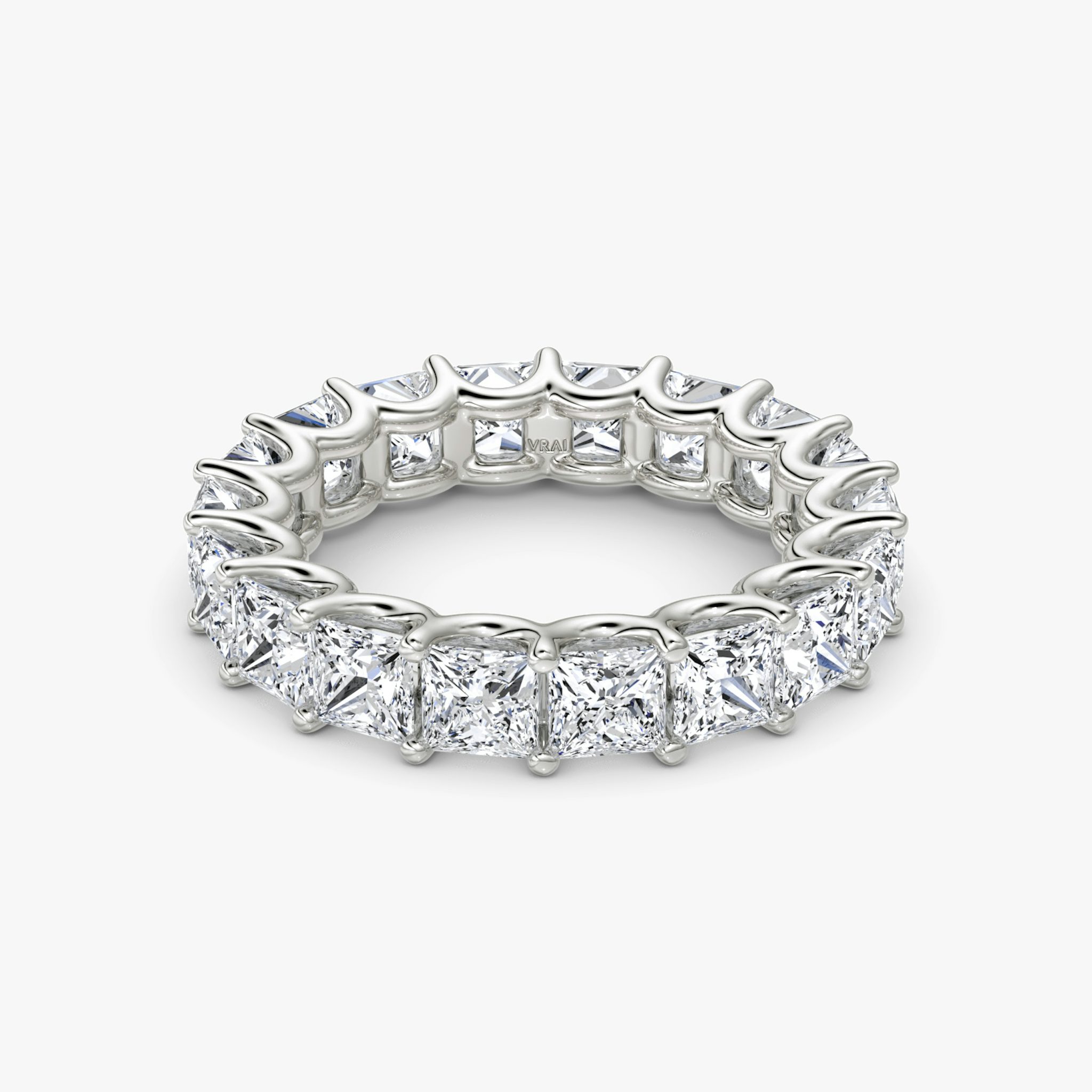 The Eternity Band | Princess | 18k | White Gold | bandStyle: full | caratWeight: 4.5ct