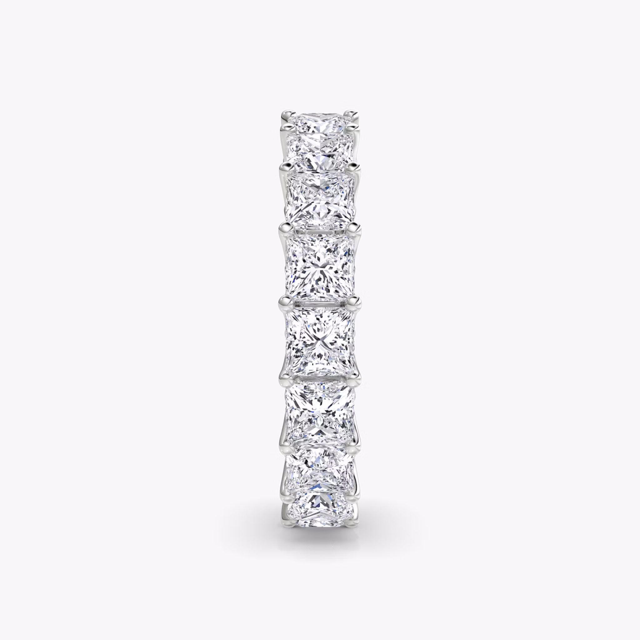 The Eternity Band | Princess | 18k | White Gold | bandStyle: full | caratWeight: 4.5ct