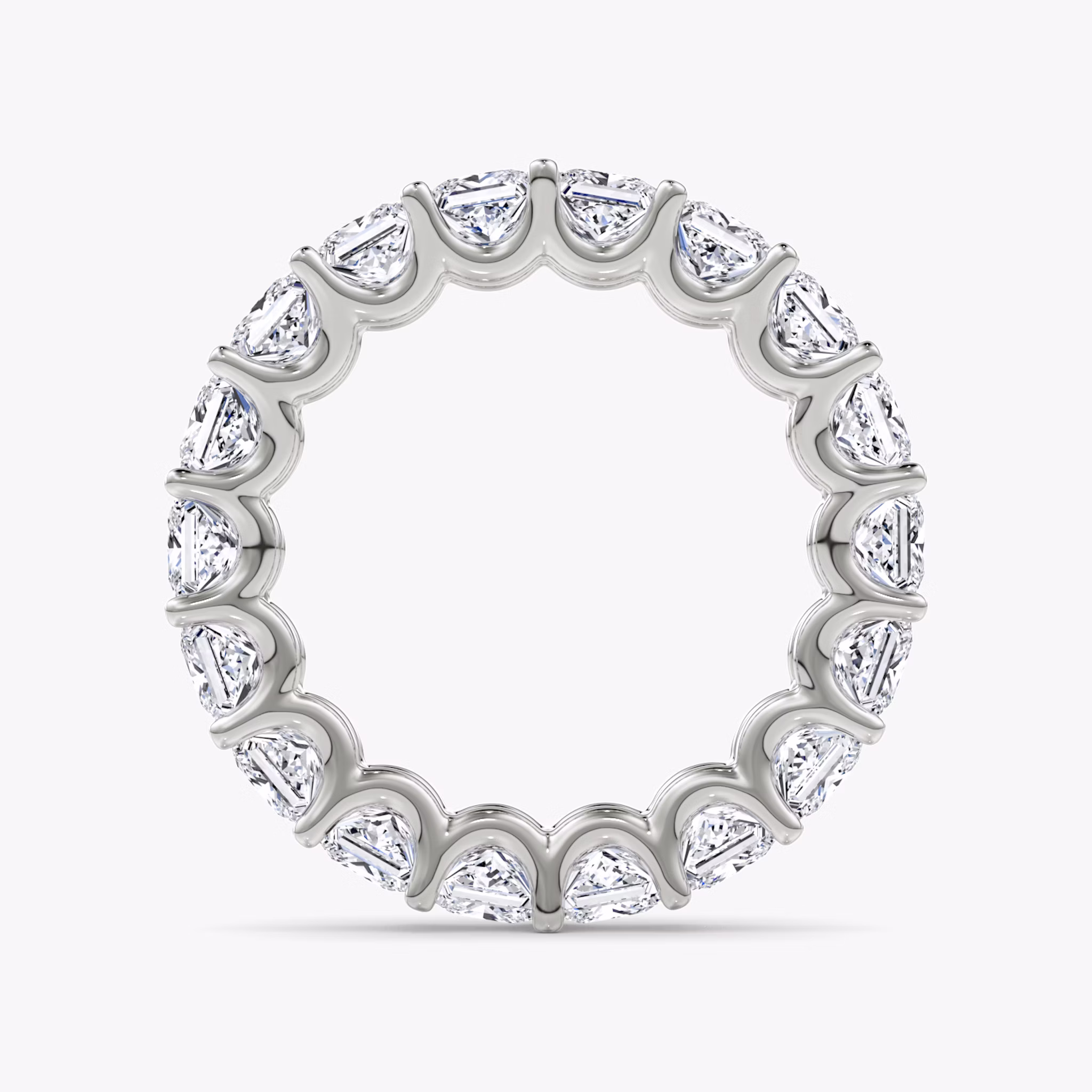 The Eternity Band | Princess | 18k | White Gold | bandStyle: full | caratWeight: 4.5ct