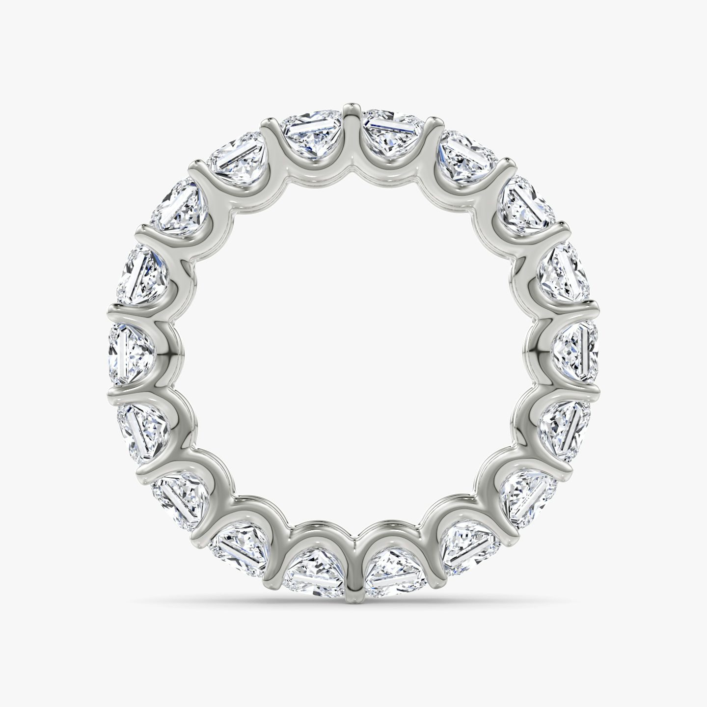 The Eternity Band | Princess | Platinum | bandStyle: full | caratWeight: 4.5ct