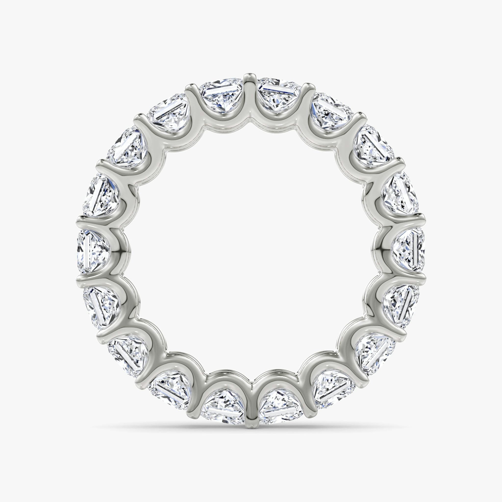 The Eternity Band | Princess | 18k | White Gold | bandStyle: full | caratWeight: 4.5ct