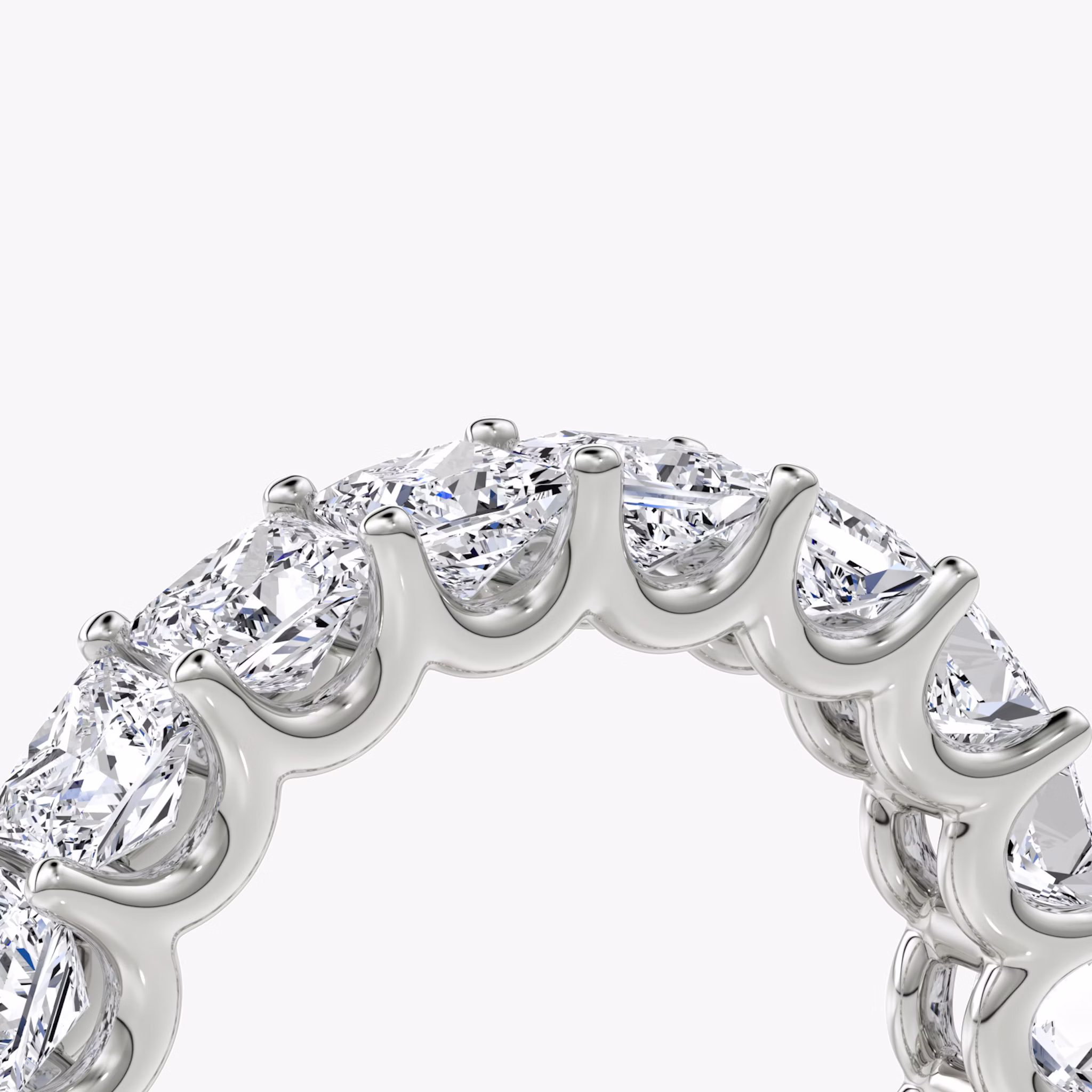 The Eternity Band | Princess | 18k | White Gold | bandStyle: full | caratWeight: 4.5ct