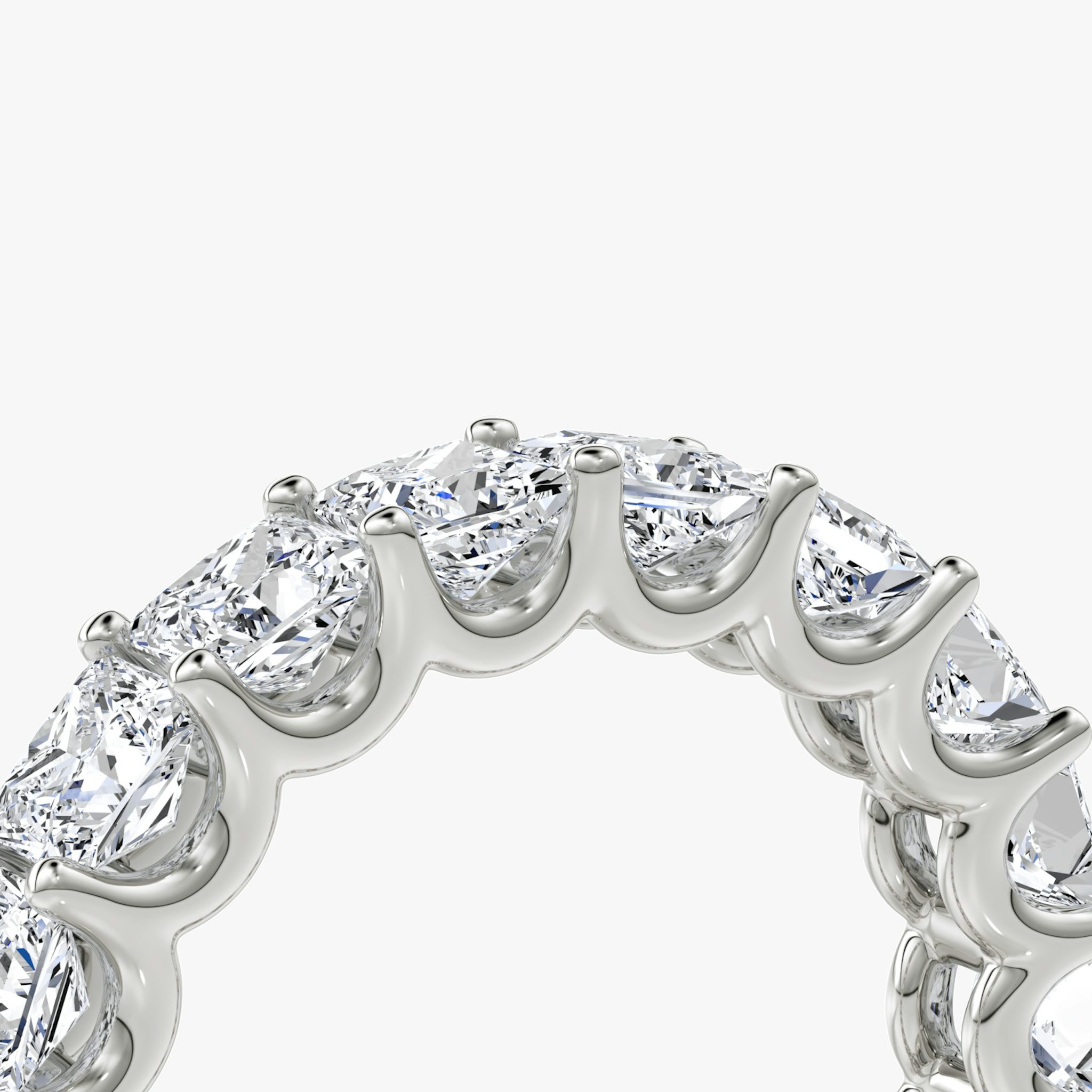 The Eternity Band | Princess | 18k | White Gold | bandStyle: full | caratWeight: 4.5ct