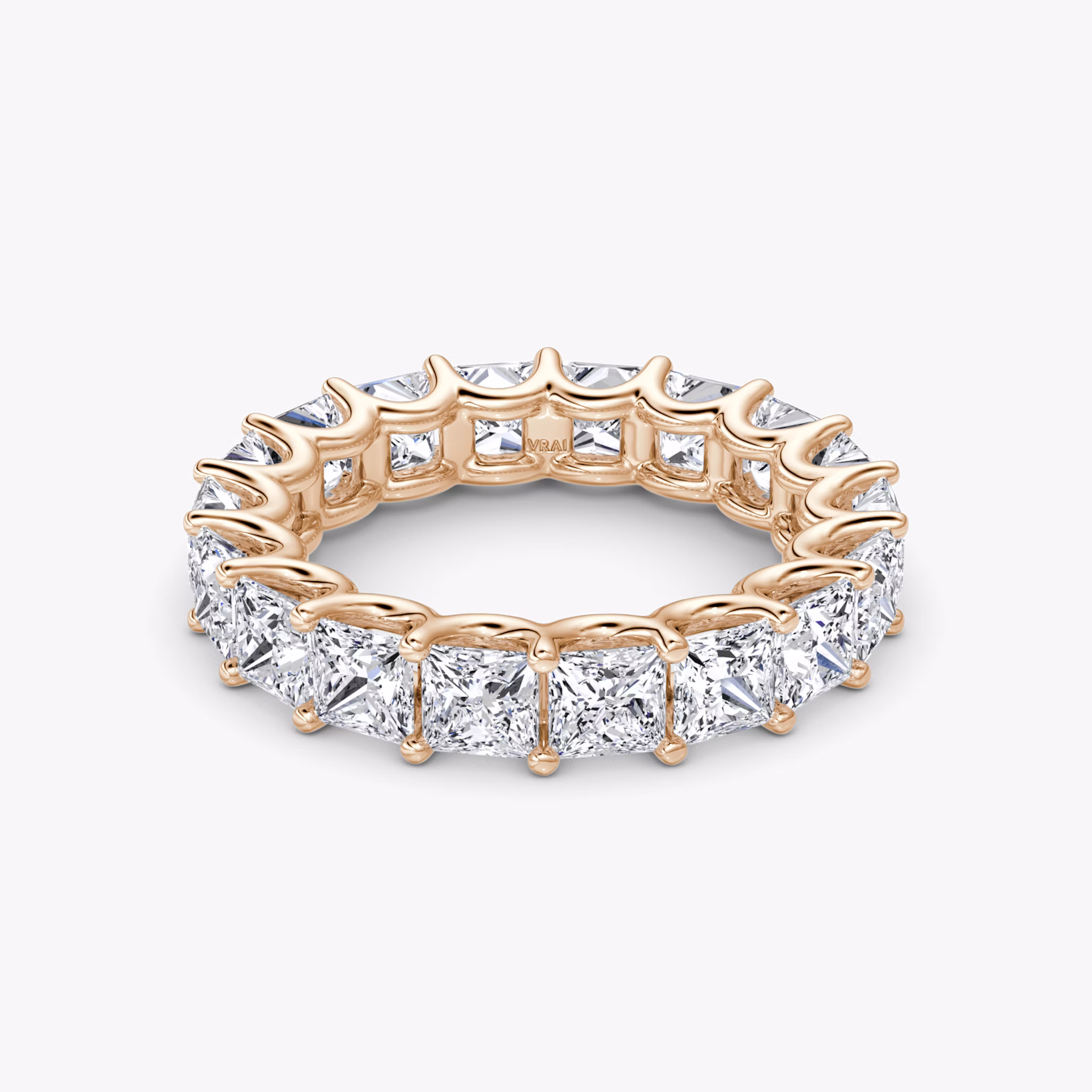 The Eternity Band | Princess | 14k | Rose Gold | bandStyle: full | caratWeight: 4.5ct
